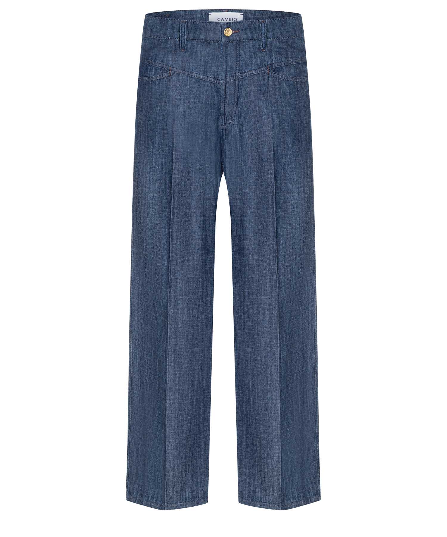 Camibo Aimee Seam Cropped – moderne Wide Leg Jeans aus leichter Baumwolle