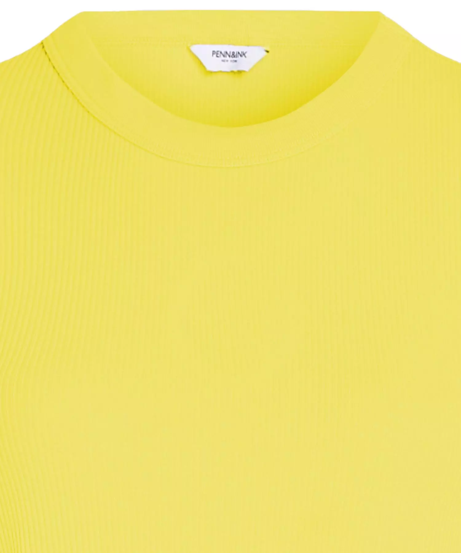 Penn and Ink T-Shirt in Rippenstruktur aus Baumwolle