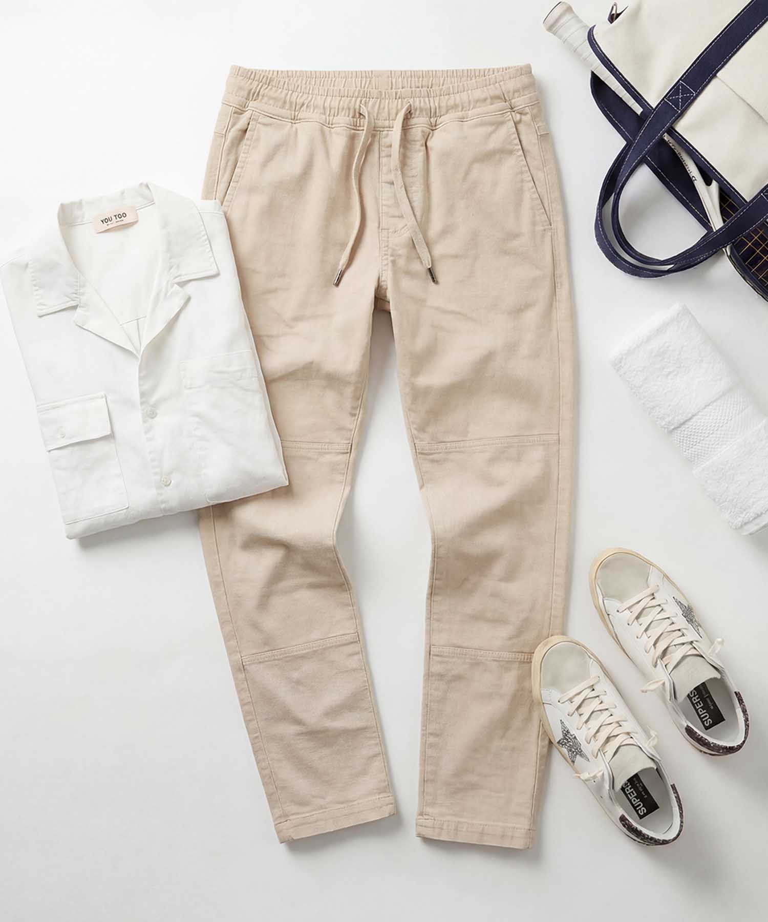 You Too | YOU TWO Pant in sand Nobile Washed | Modehaus Wörmannn