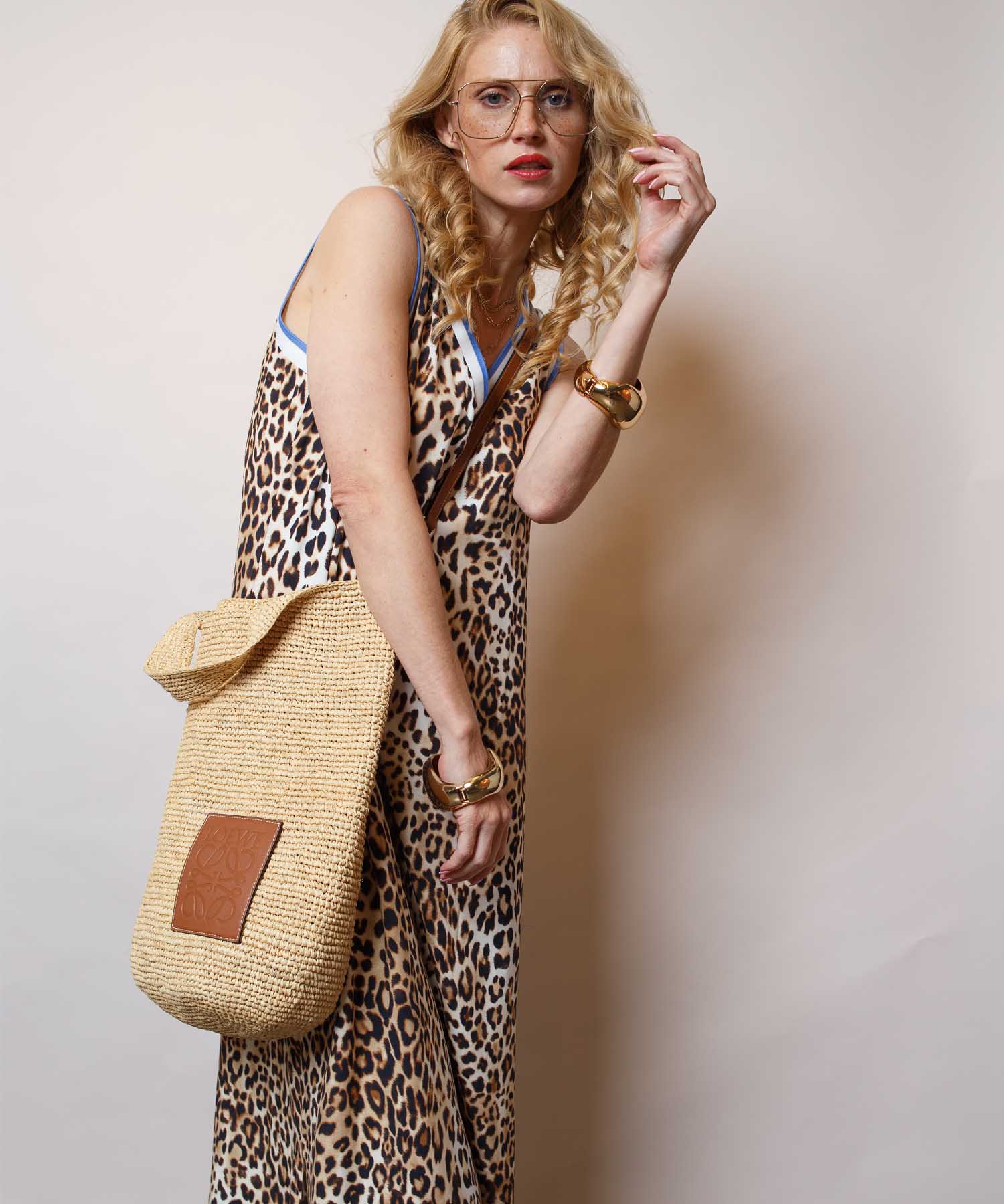 Emily van den Bergh Kleid im Leo-Druck