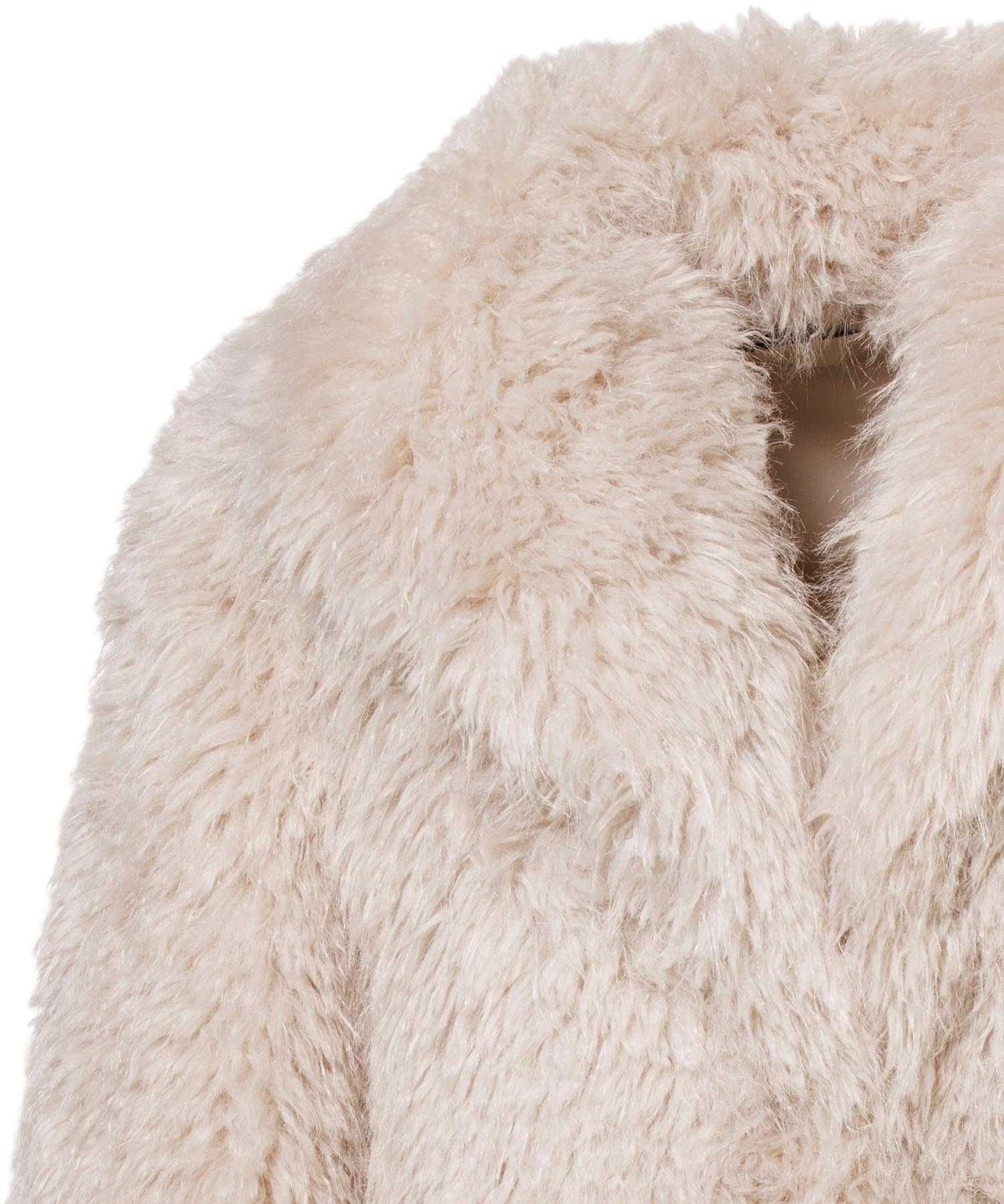 Beaumont Jacke aus Webpelz in kitt