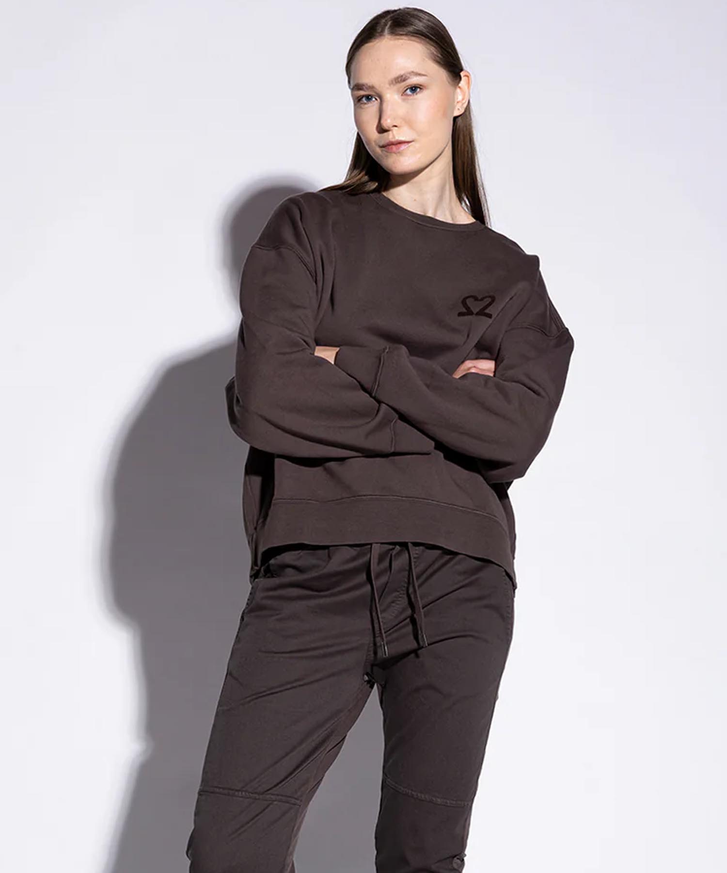 You Too Sweatshirt Tessa aus Baumwolle in braun