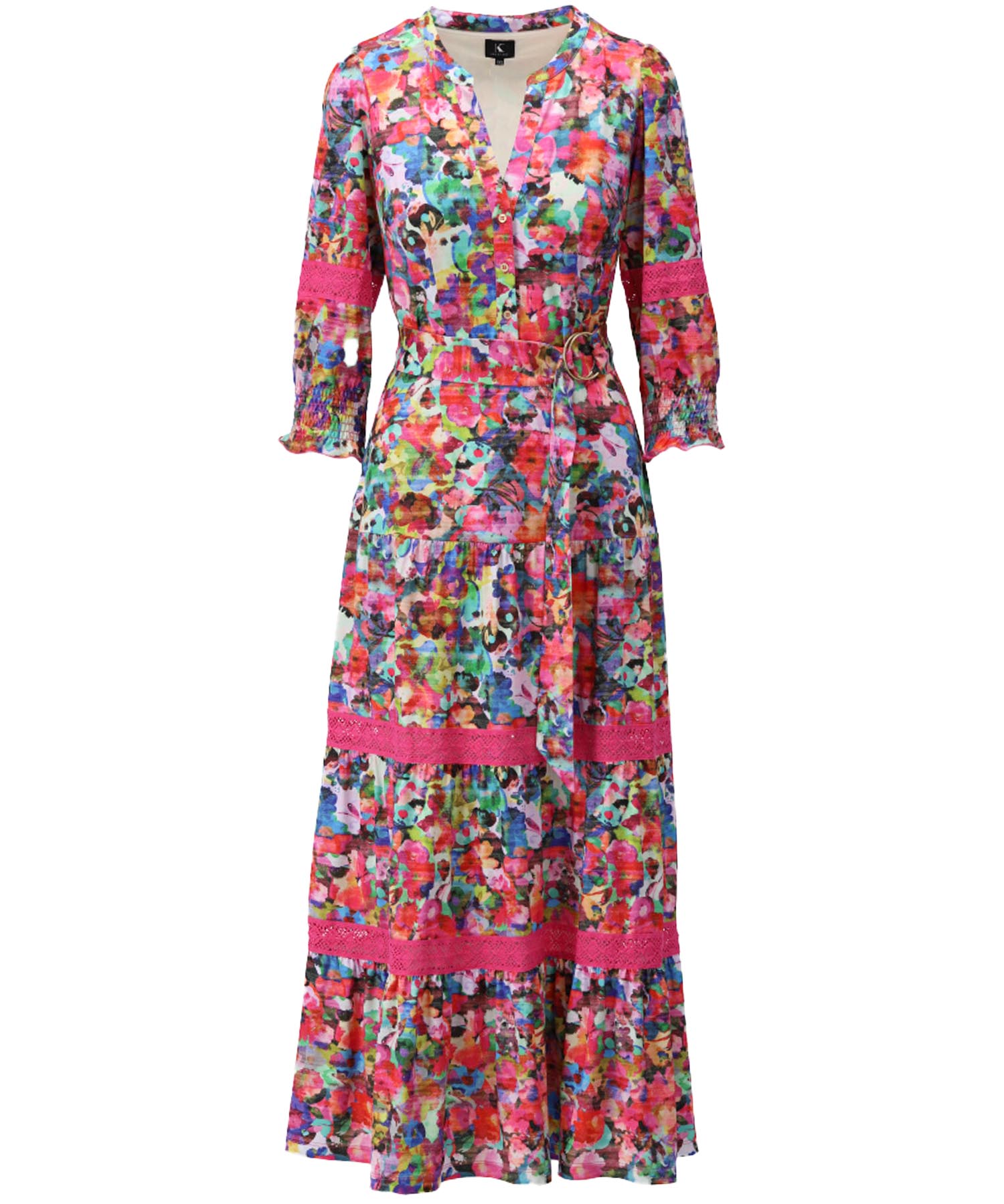 K-Design Maxikleid im Blumendruck