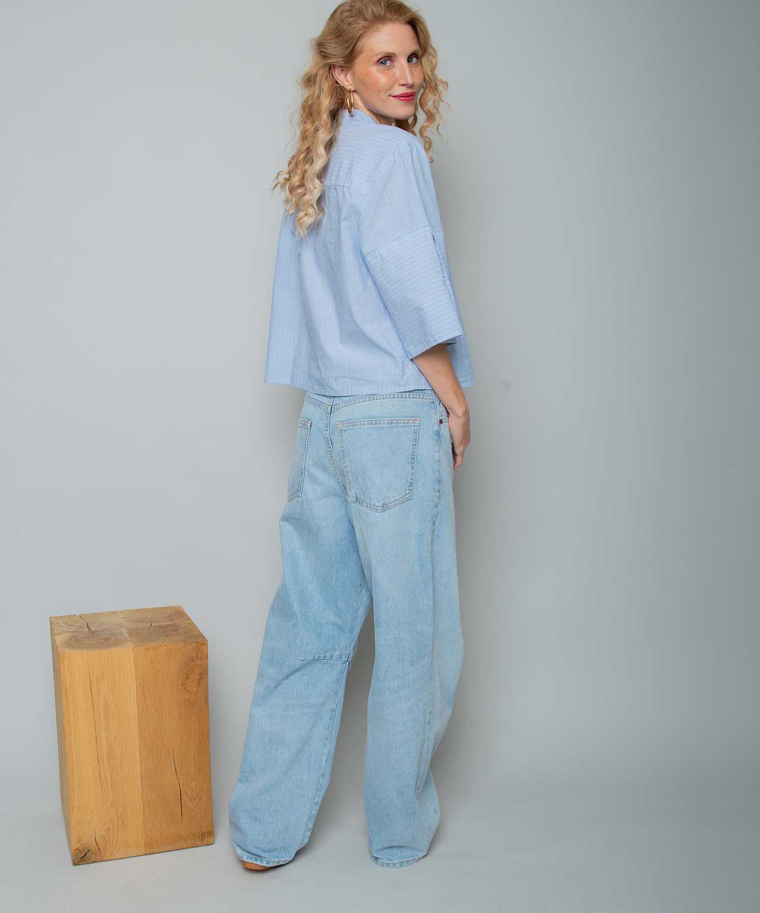 Emily van den Bergh Boxy Hemdbluse mit Streifen