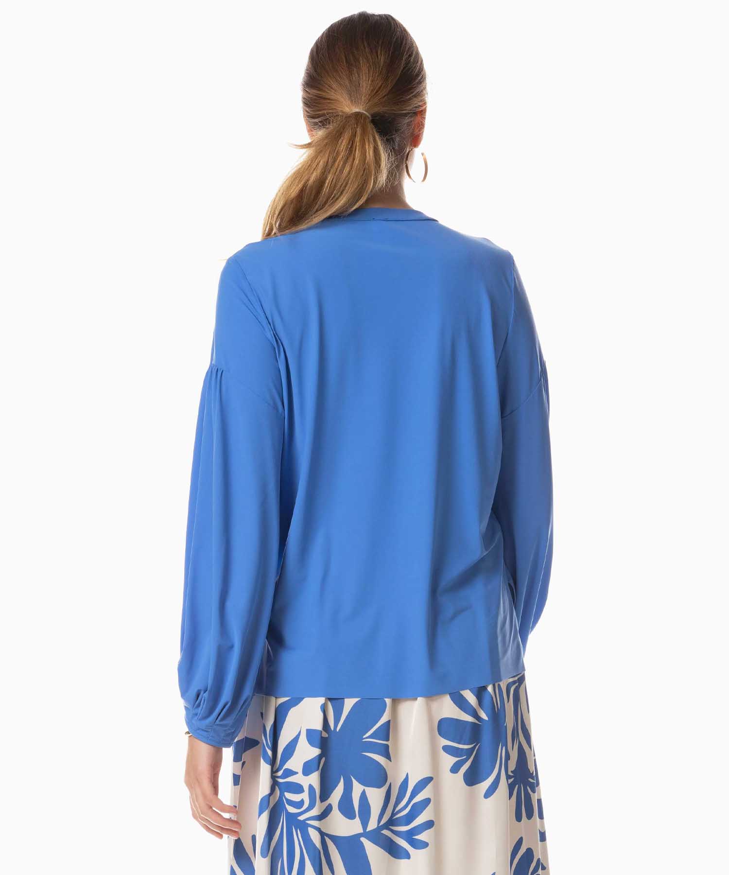 Japan TKY Bluse Byaku in Hawaiian Ocean | Modehaus Wörmann