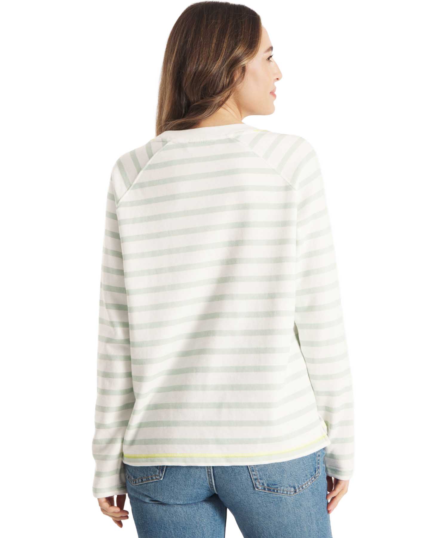 Frieda & Freddies Sweatshirt  – Gestreift mit Herz & Miami Beach Club Print