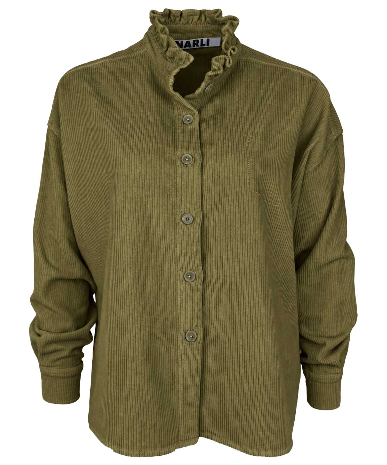 Narli Collection Cordbluse im lässigen Oversize-Look