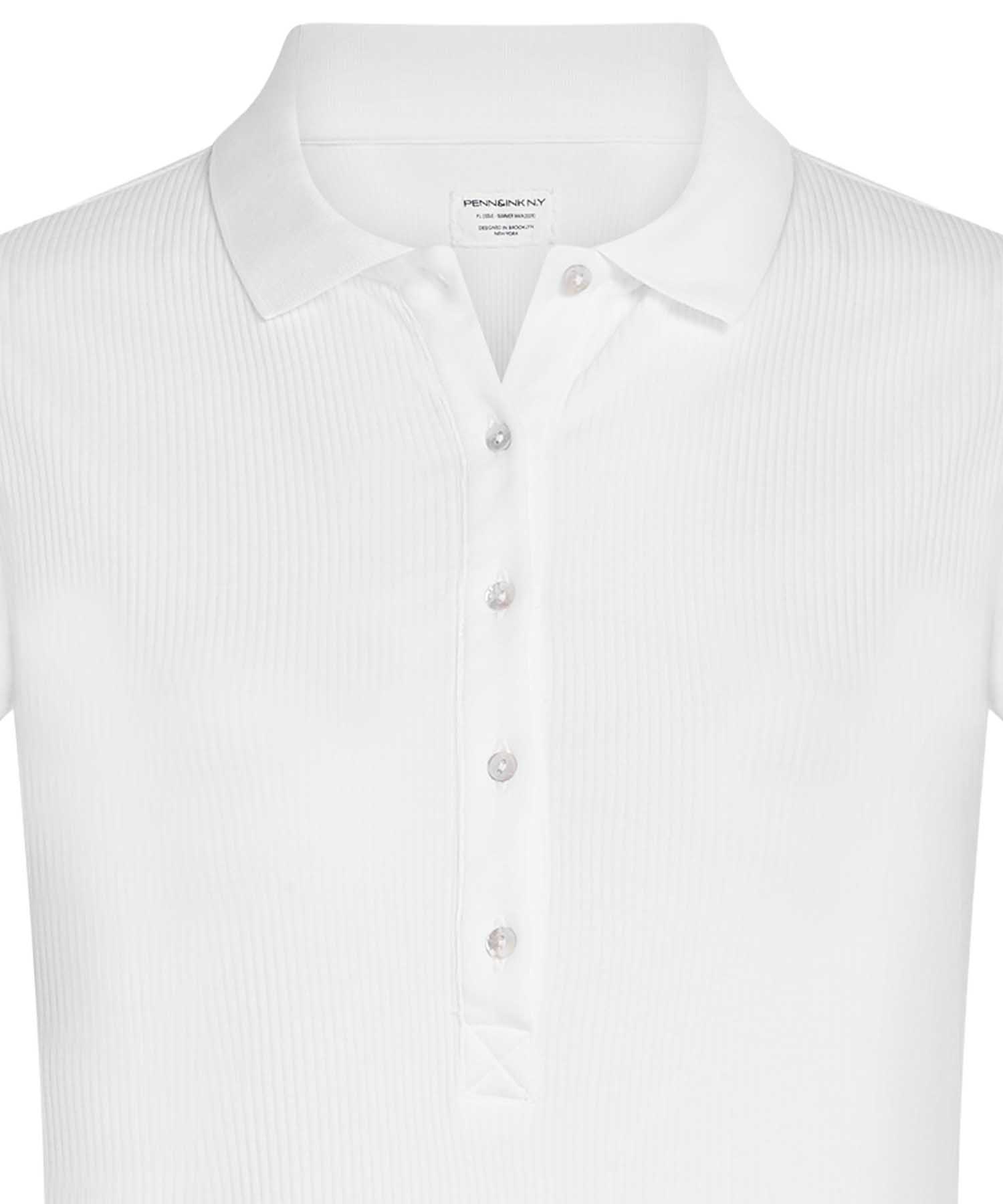 PENN&INK N.Y Poloshirt in weiss – Modernes Basic mit Komfort