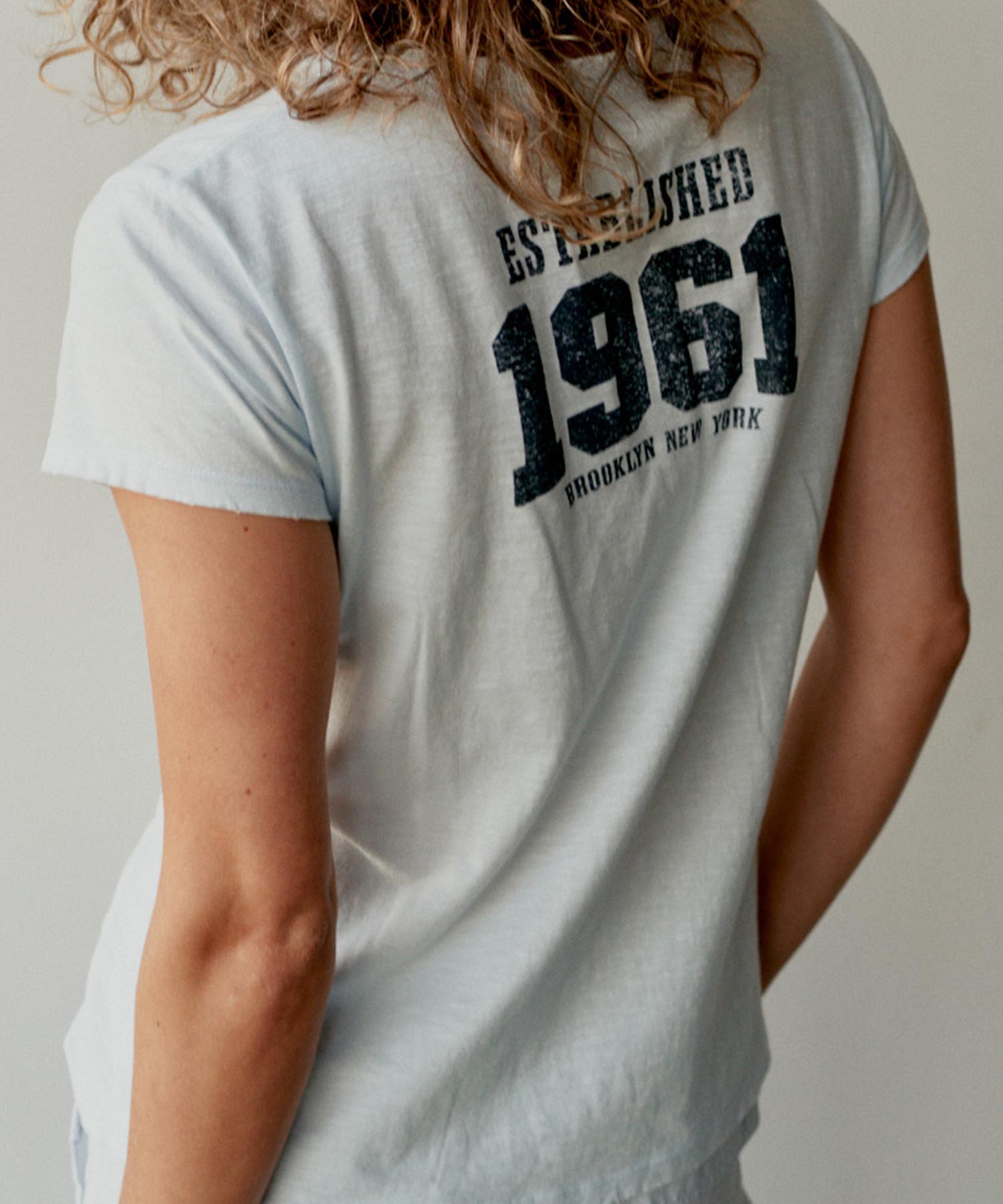 Penn & Ink T-Shirt mit Print aus reiner Baumwolle