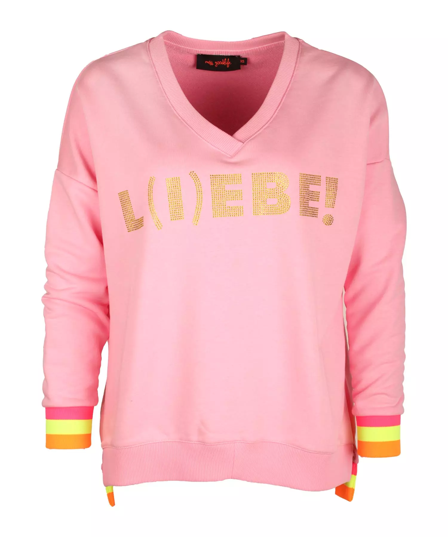 Sweatshirt Liebe mit V-Ausschnitt von Miss Goodlife