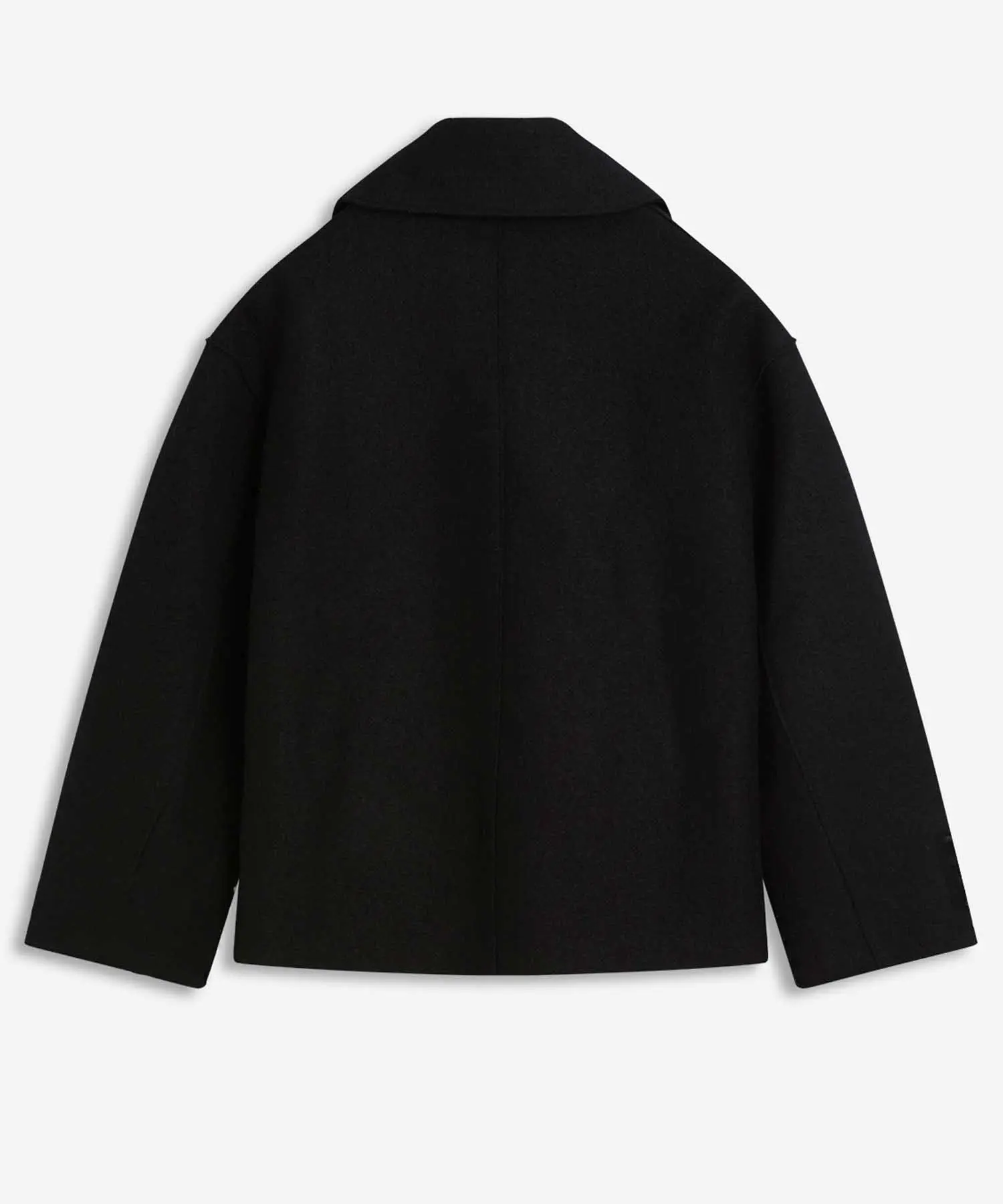 Blonde No. 8 lässig-leichte Jacke in schwarz aus reiner Wolle