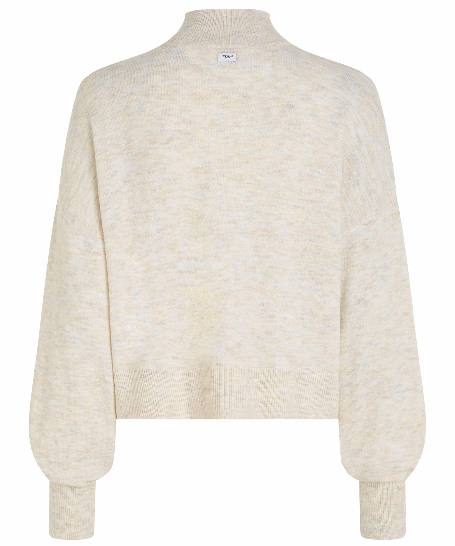 Penn and Ink kurzer und lässiger Pullover mit Stehkragen