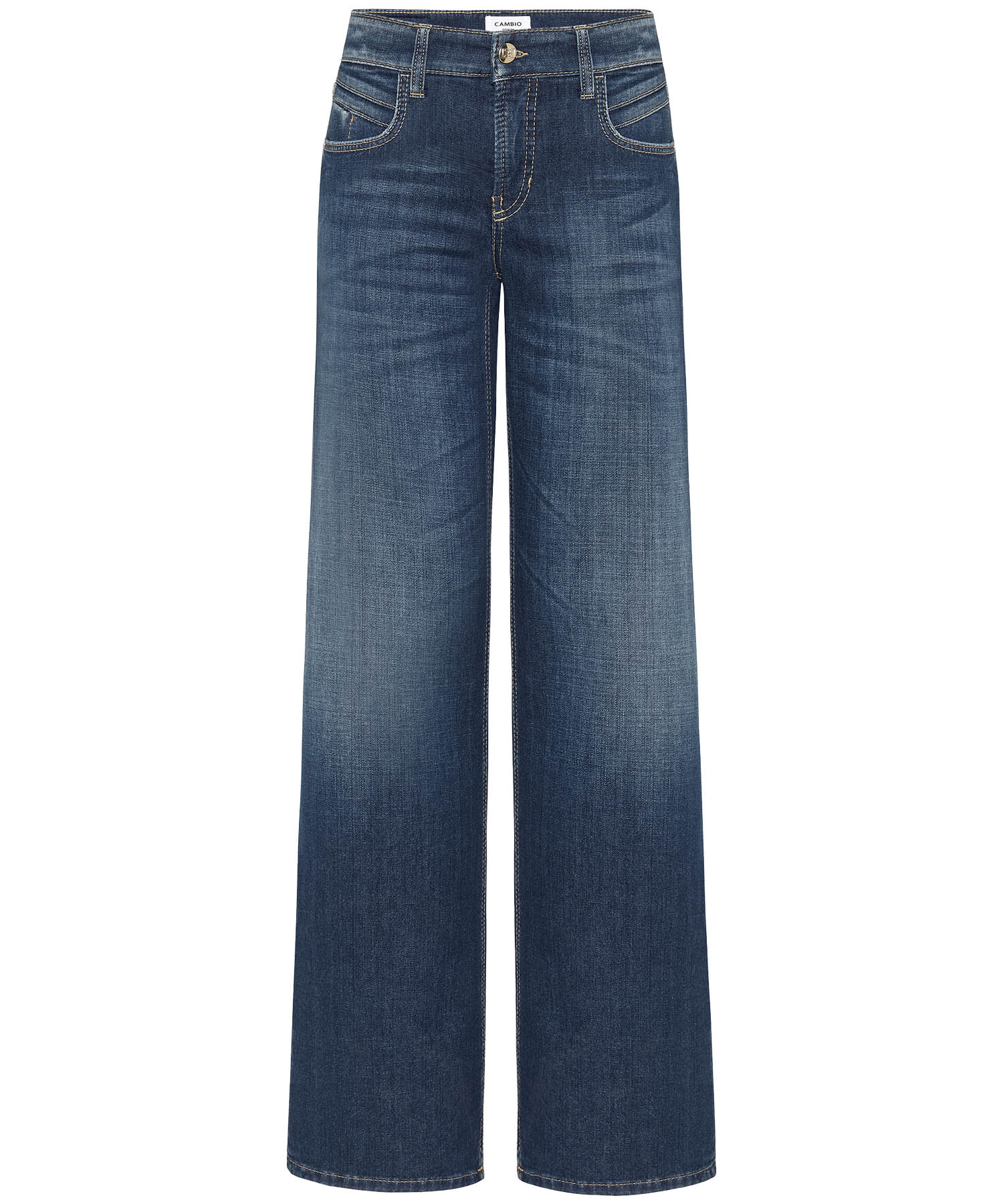Cambio Jeans Tess |  weite Jeans für stilvolle Looks in dunkler Waschung