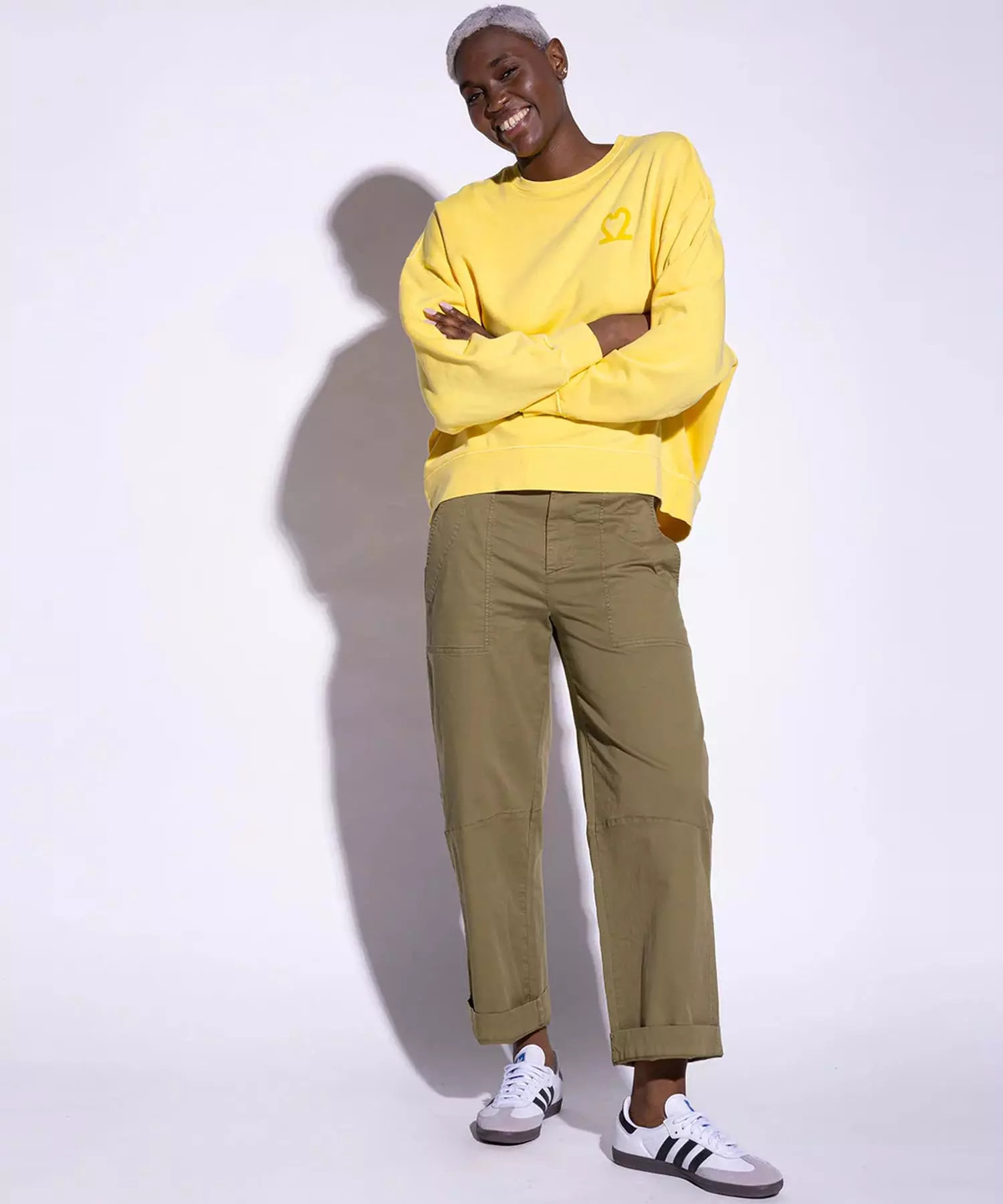 You Too Sweatshirt Tessa aus Baumwolle in lemon