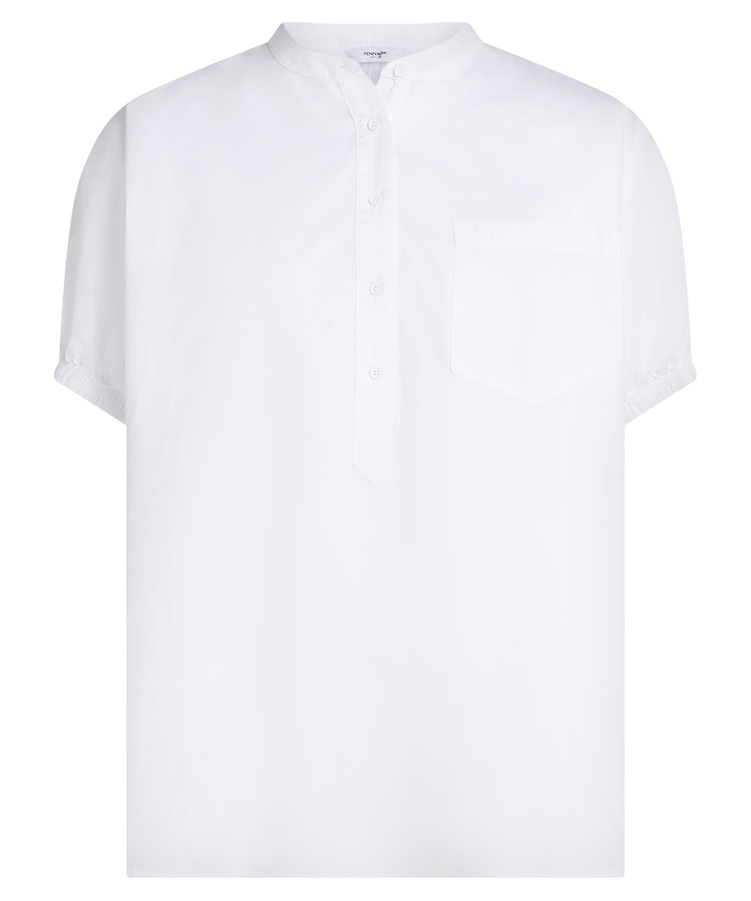 PENN&INK N.Y oversized Bluse in Weiss aus Baumwolle | Modehaus Wörmann