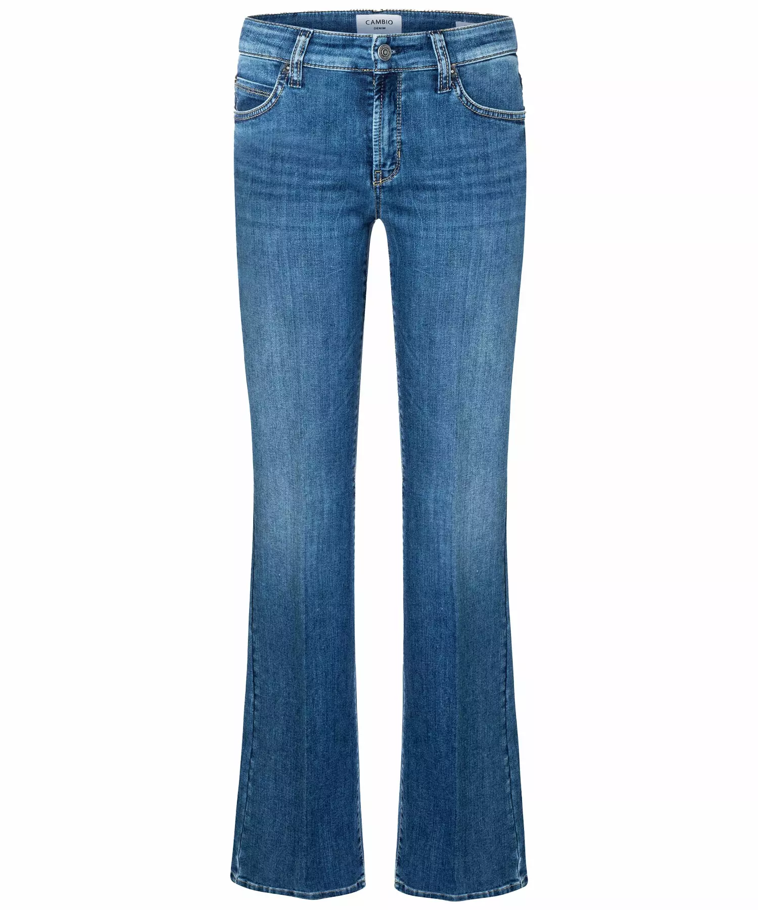 Cambio Jeans Paris flared in blue denim