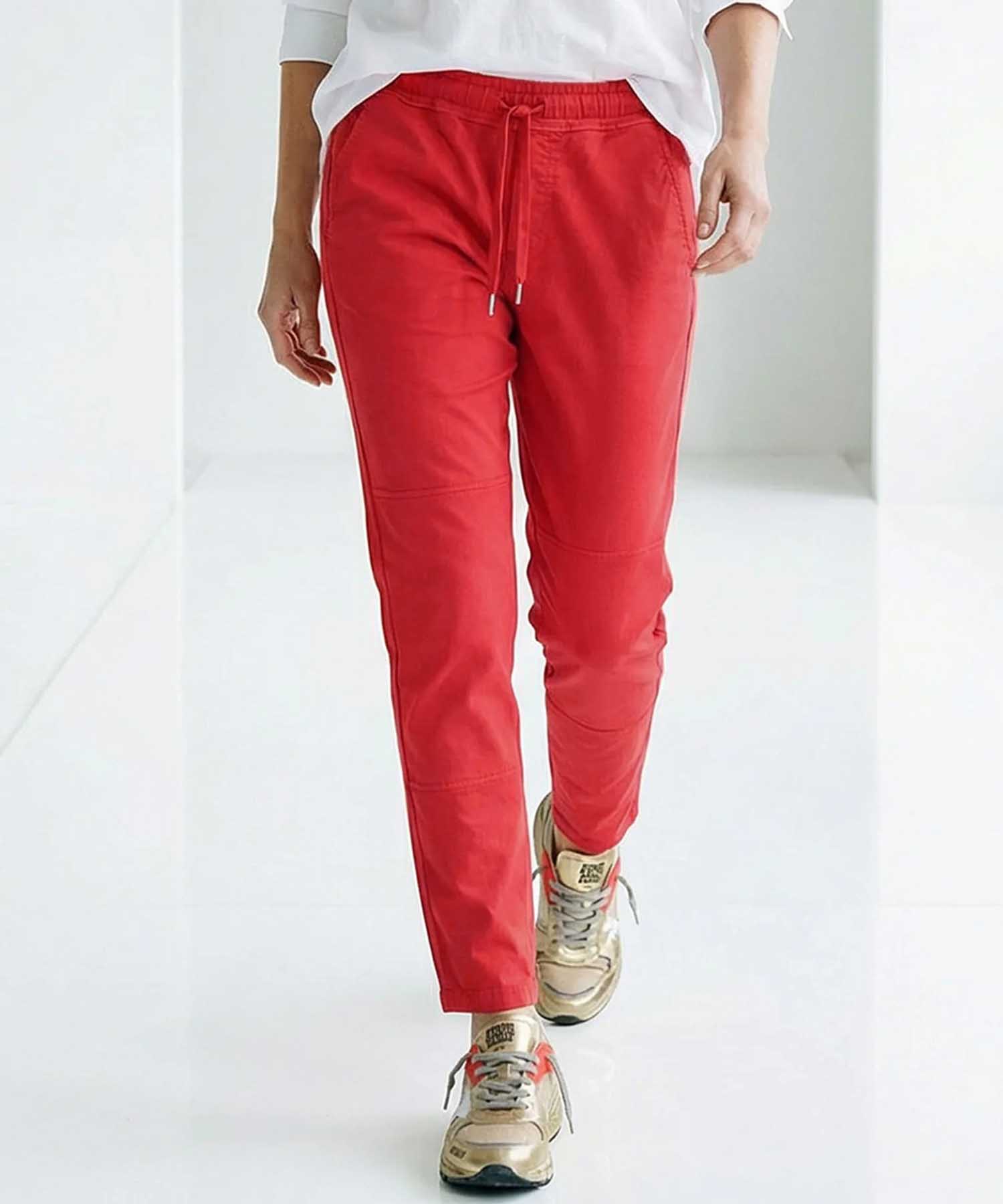 YOU TWO Pant Nobile Washed in Salsa Red | Modehaus Wörmann