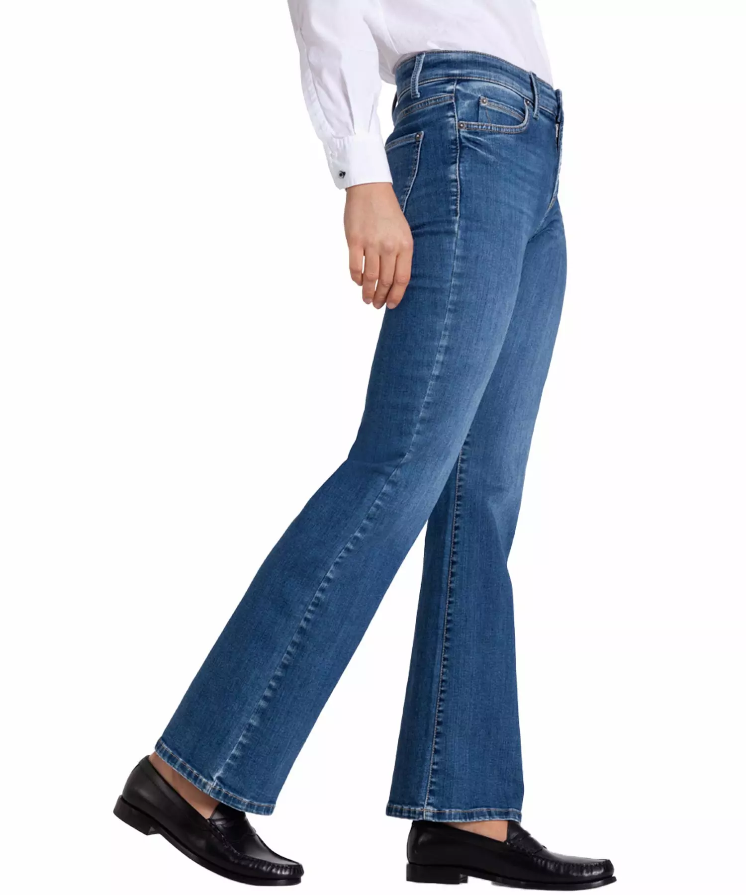 Cambio Jeans Paris flared in blue denim