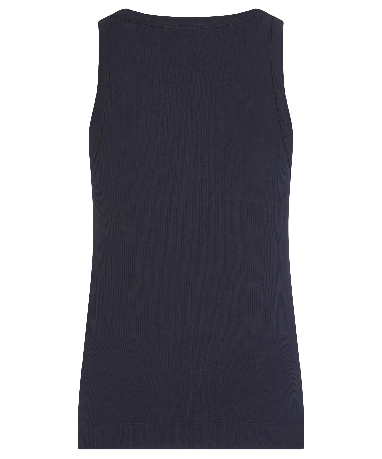 PENN&INK N.Y Top aus Baumwolle in Rippenstruktur in navy