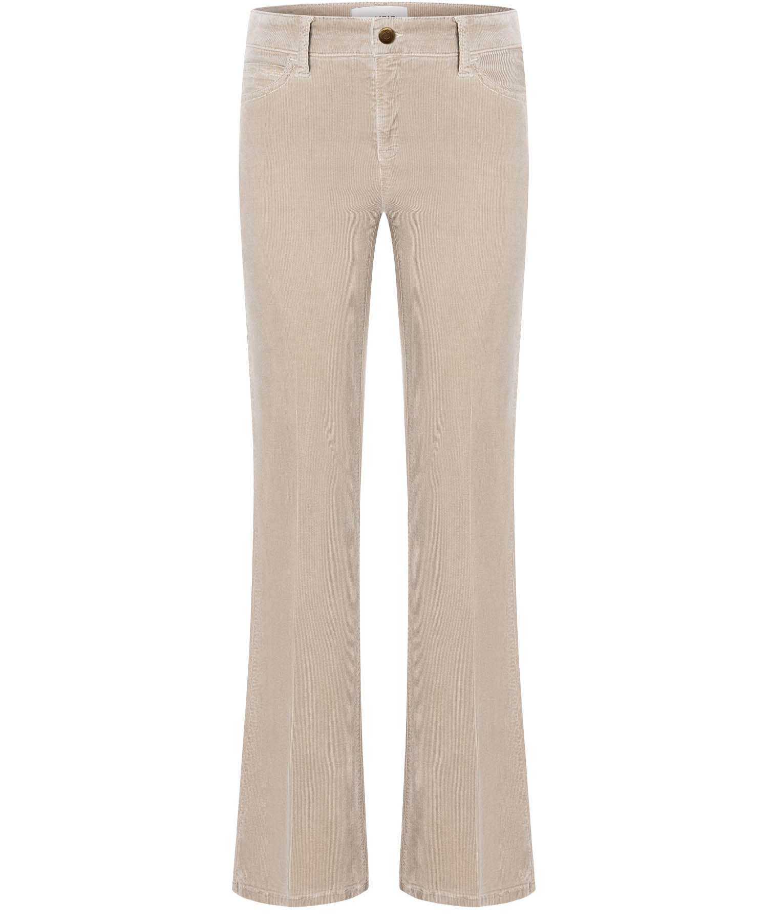 Cambio ausgestellte Cordhose Paris flared in beige