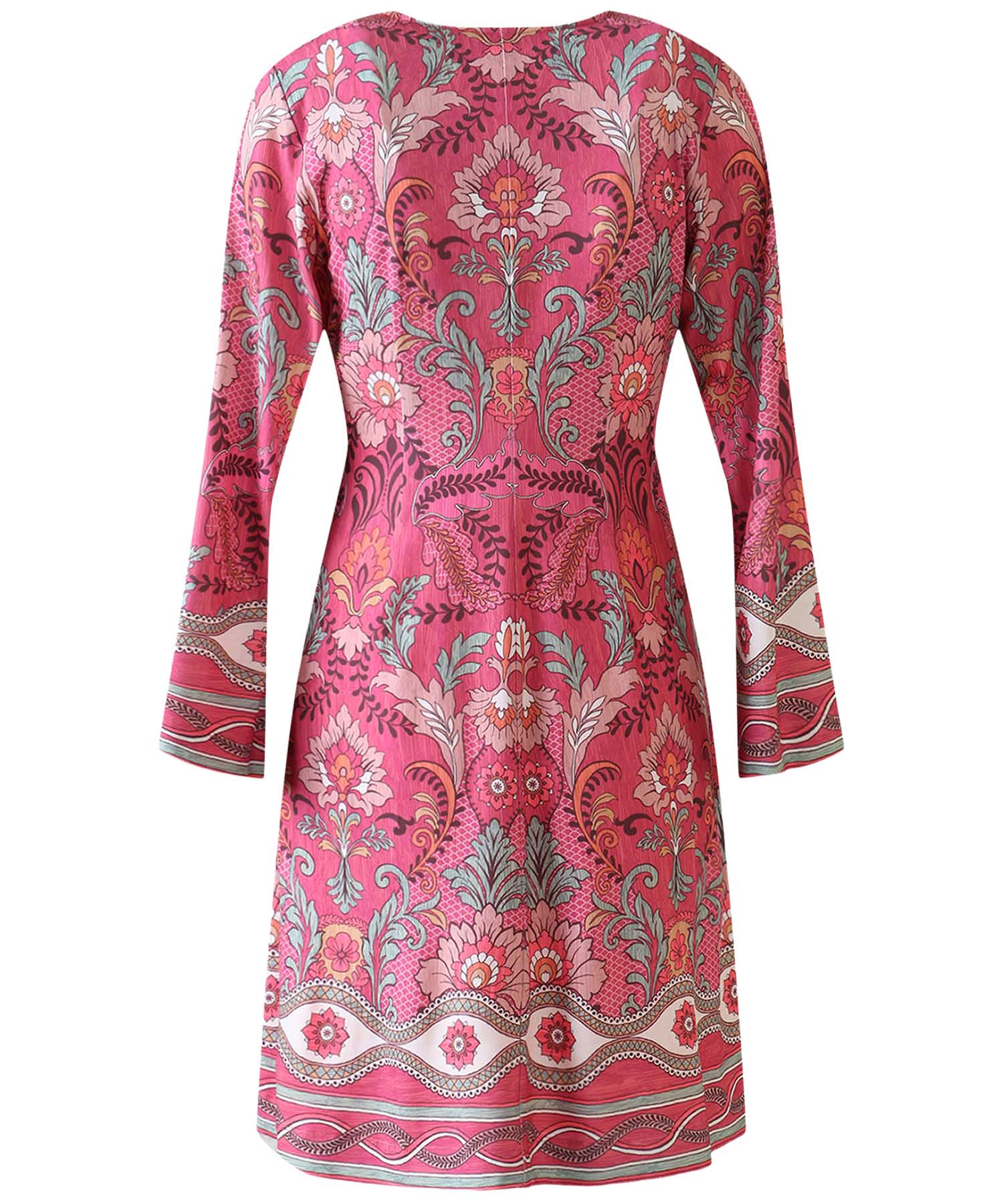 Hale Bob - Kleid  | Blumen-Druck in Rot-Tönen | 3/4-Arm