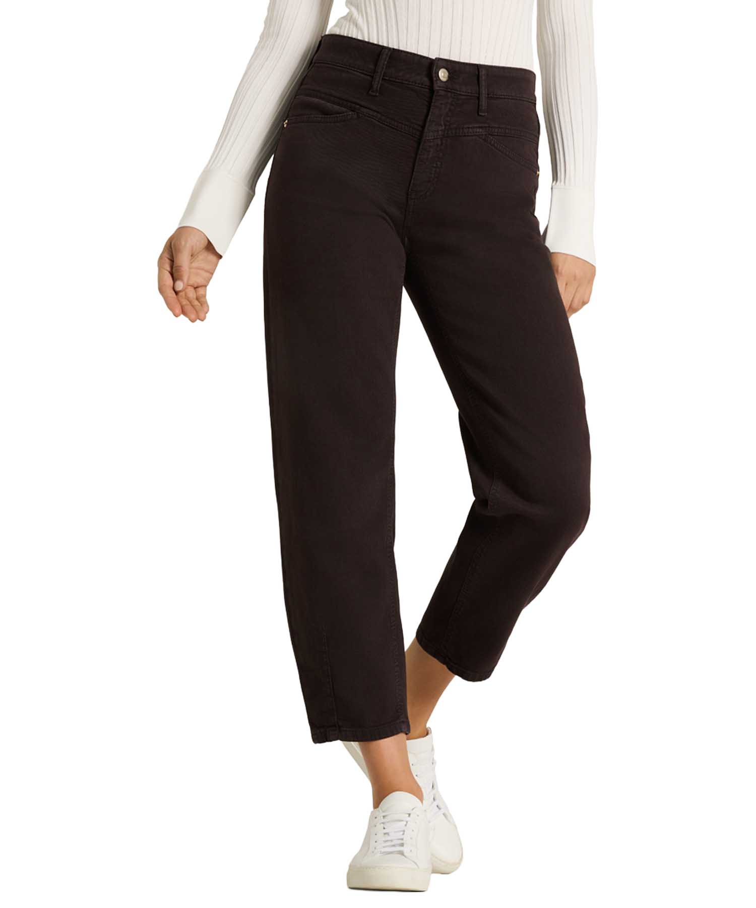 Cambio Jeans Elin Barrel Fit in Dark Chocolate | Modehaus Wörmann