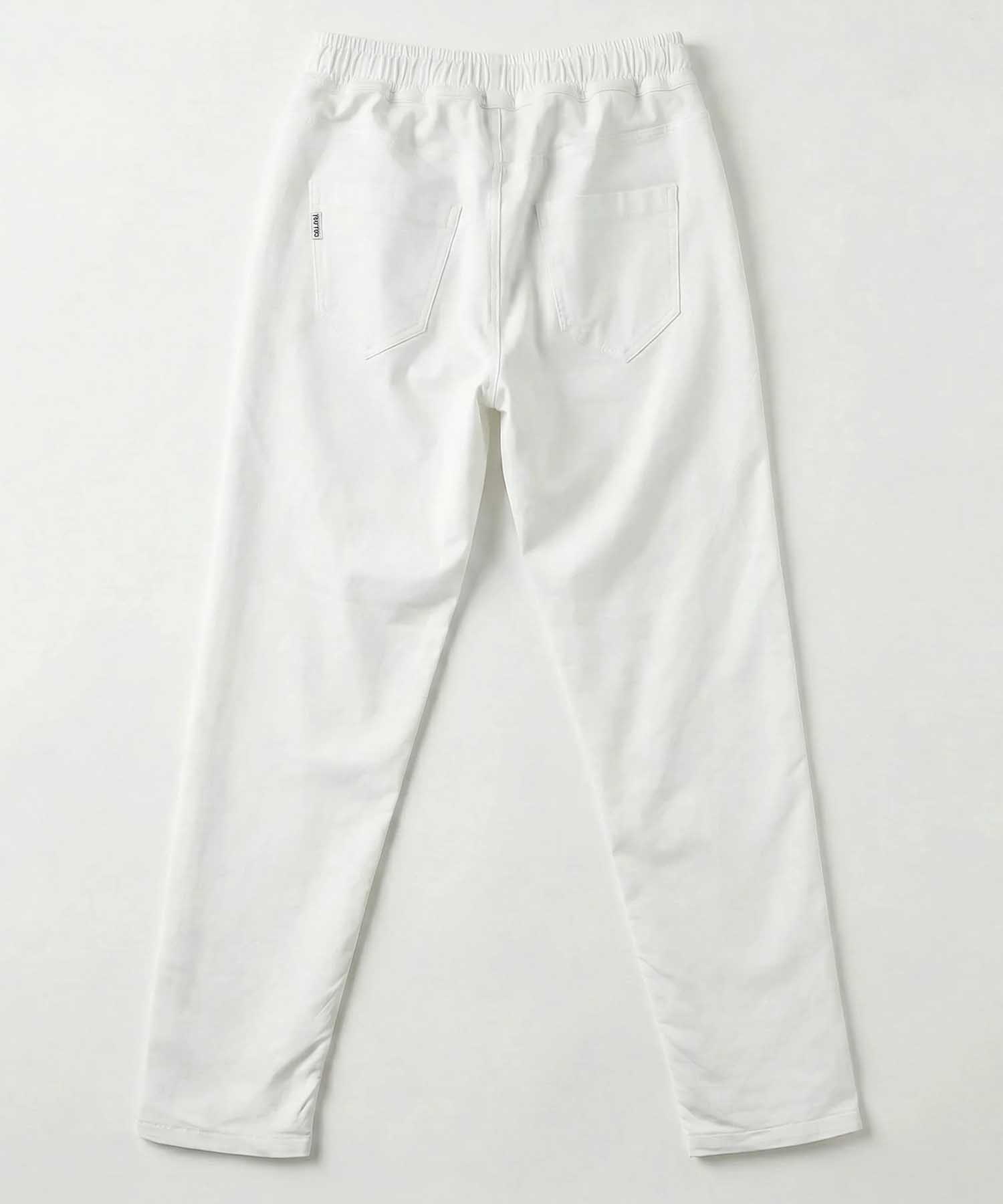 YOU TWO Hose im Materialmix in weiss