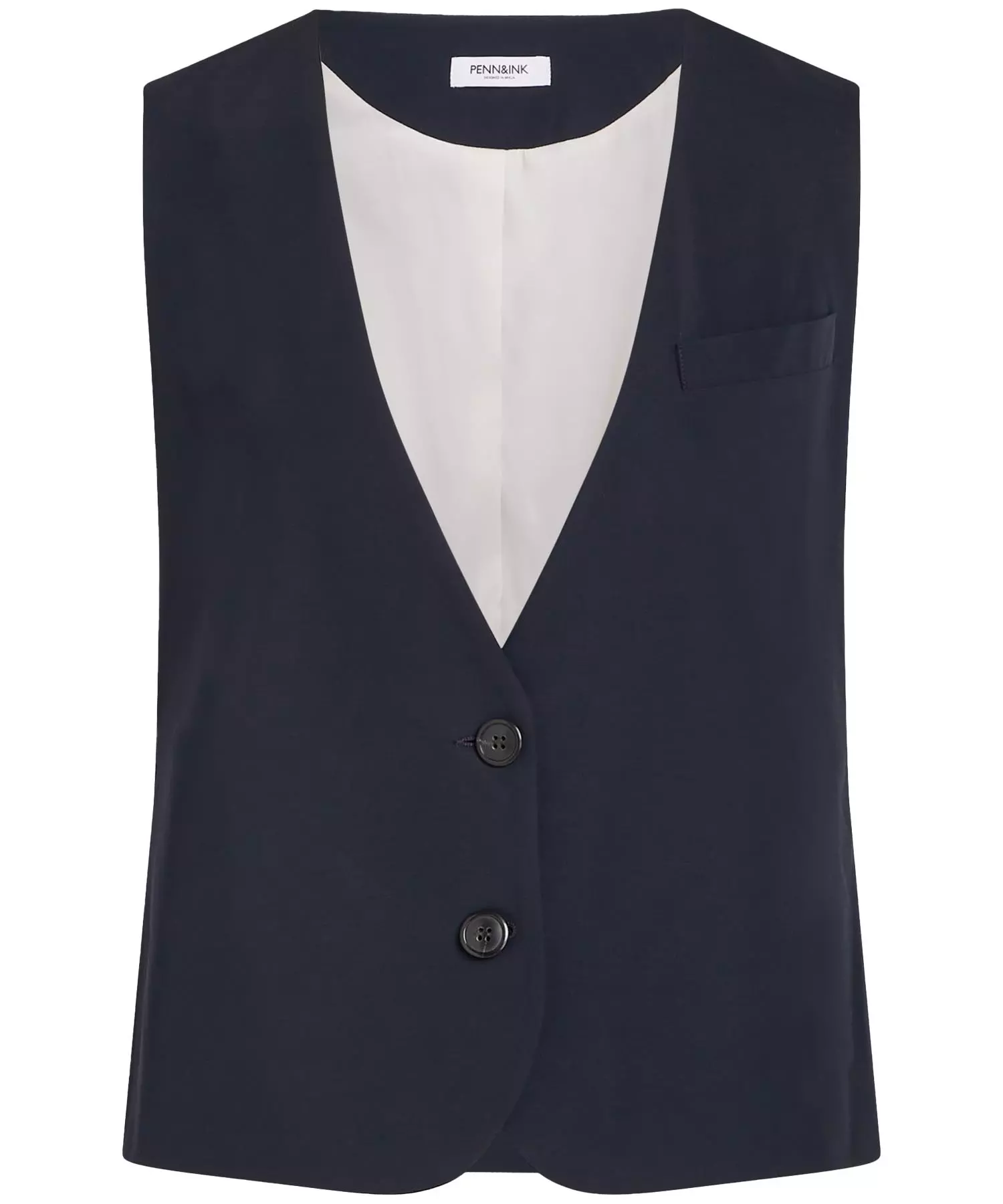 Penn and Ink Weste in Reisequalität in navy