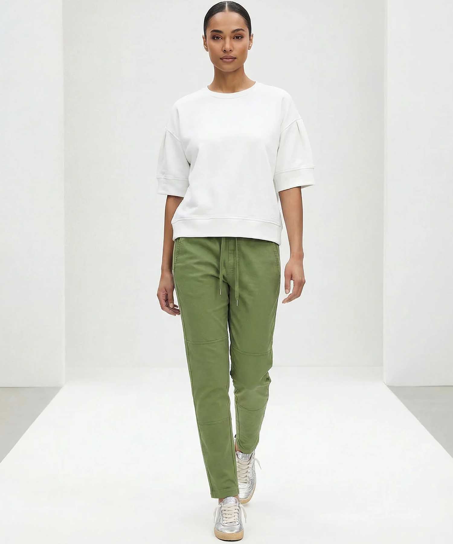 YOU TWO Pant Nobile Washed in Pesto | Modehaus Wörmann
