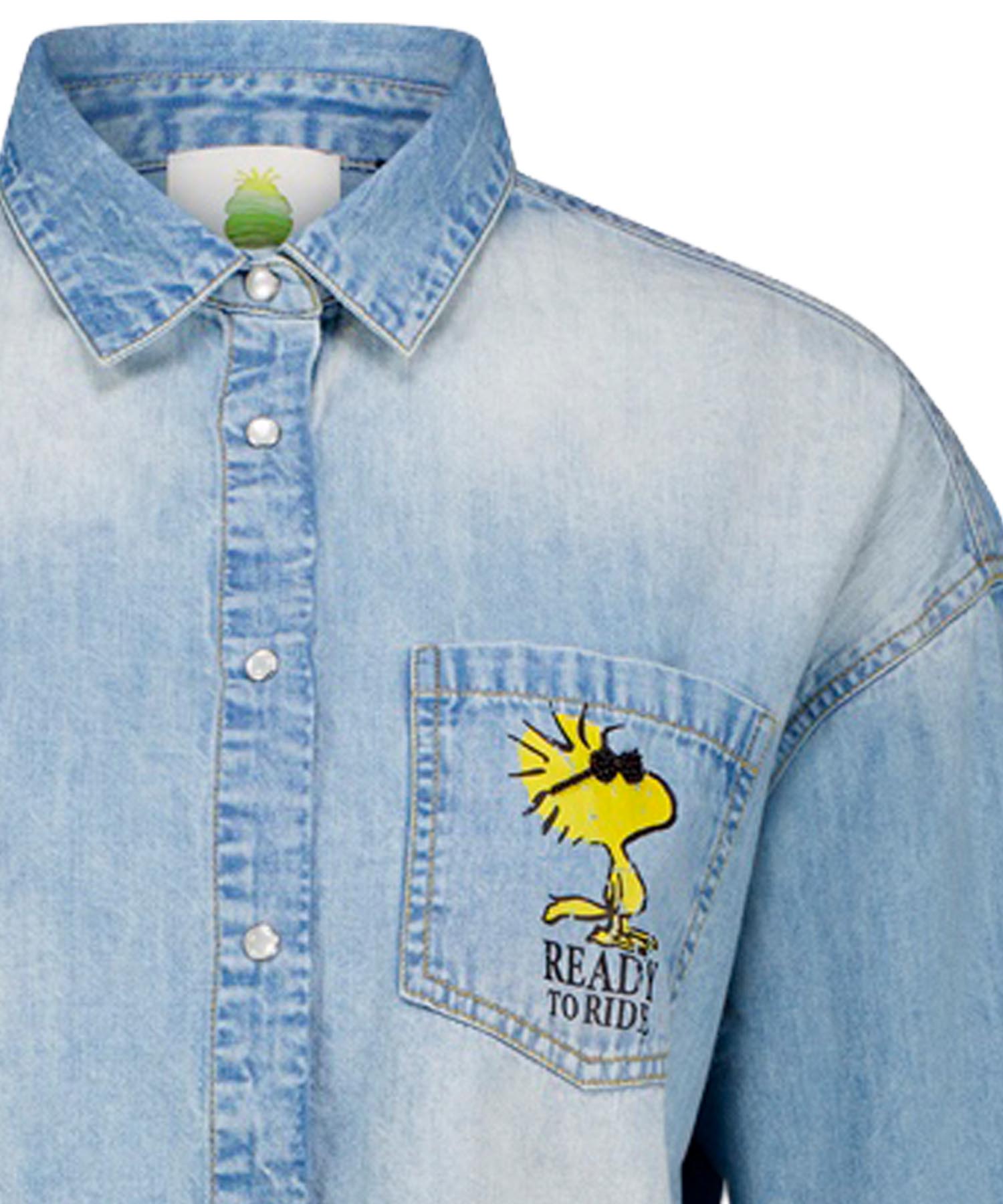 Princess goes Hollywood Jeansbluse mit Snoopy Motiv Born to be Wild