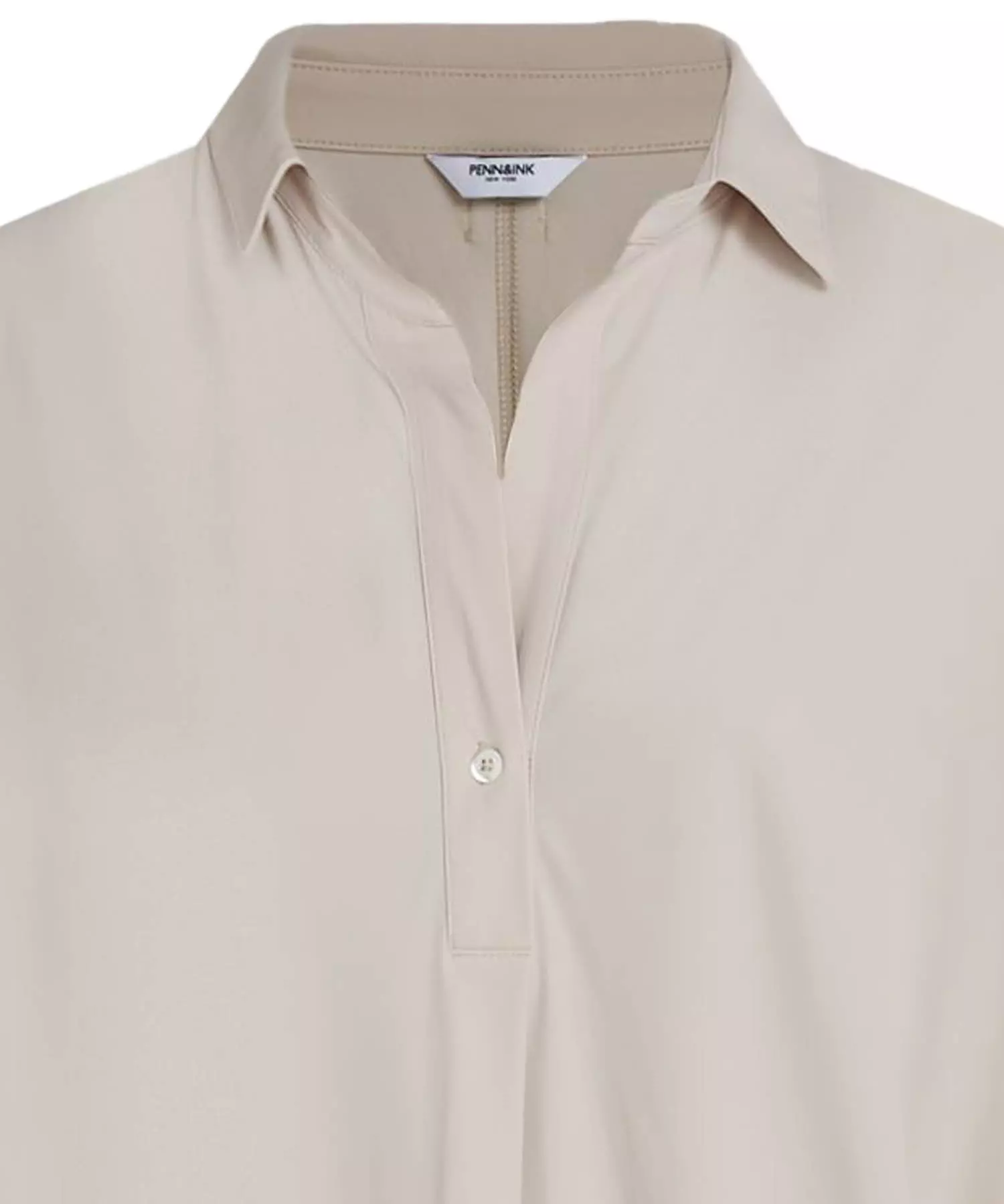 Penn and Ink Hemdblusen Kleid in beige