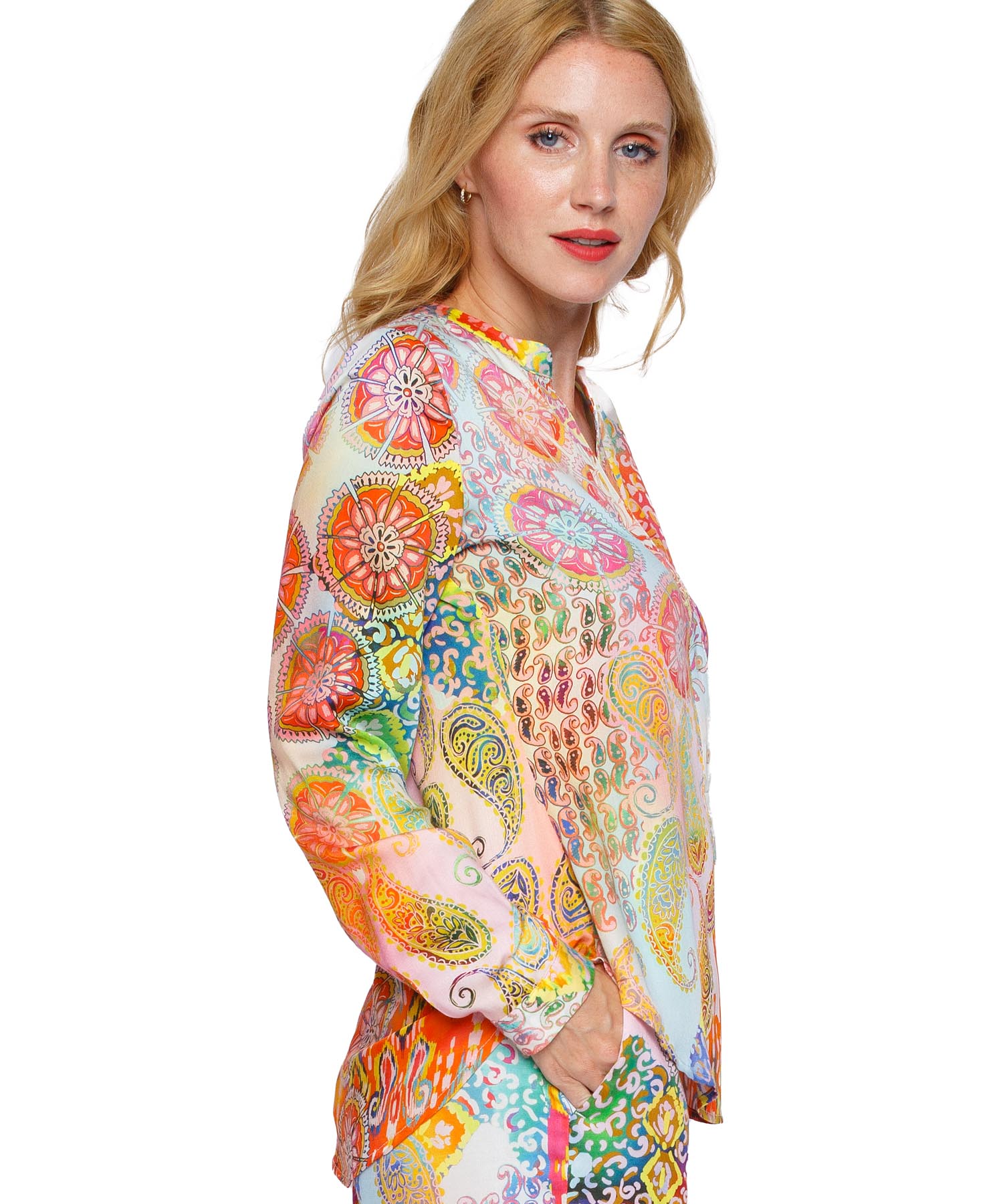 Emily van den Bergh Bluse Multicolour Patch