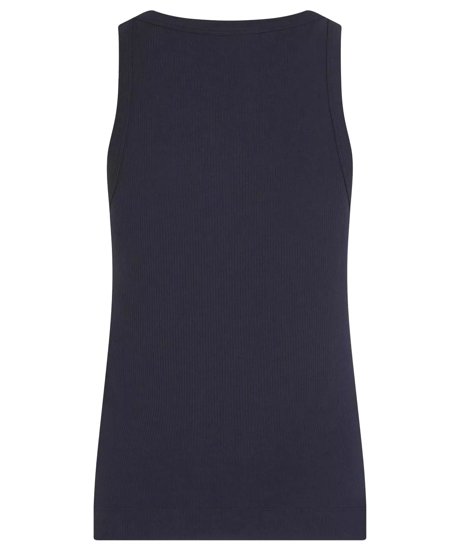 Penn and Ink Top aus Baumwolle in Rippenstruktur in navy