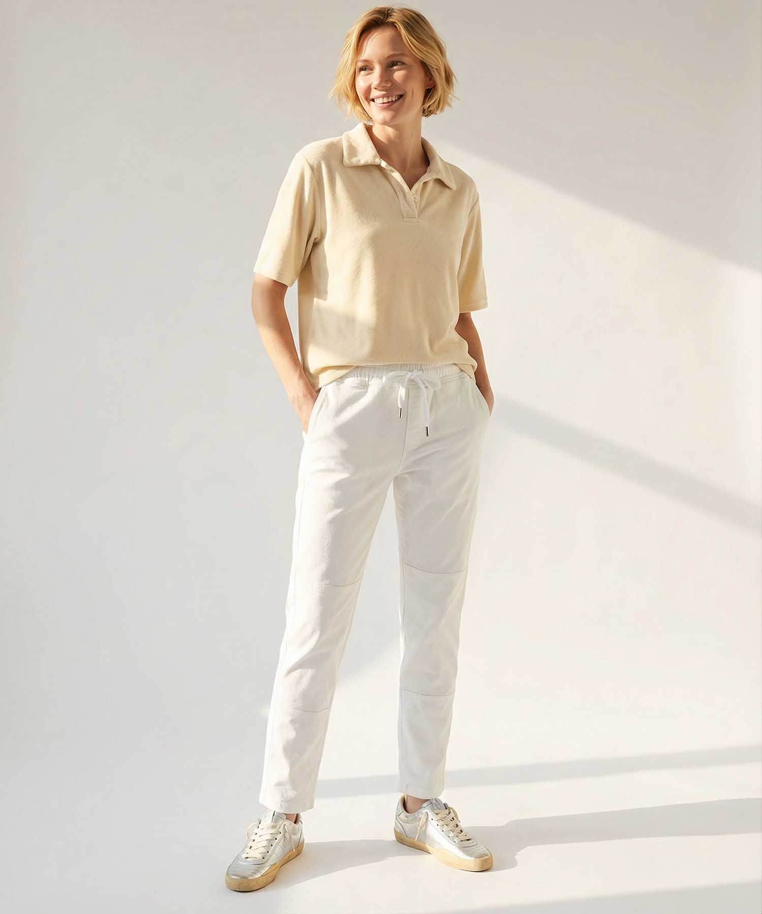 You Too Poloshirt Emma aus Frottier in Sand | Modehaus Wörmann