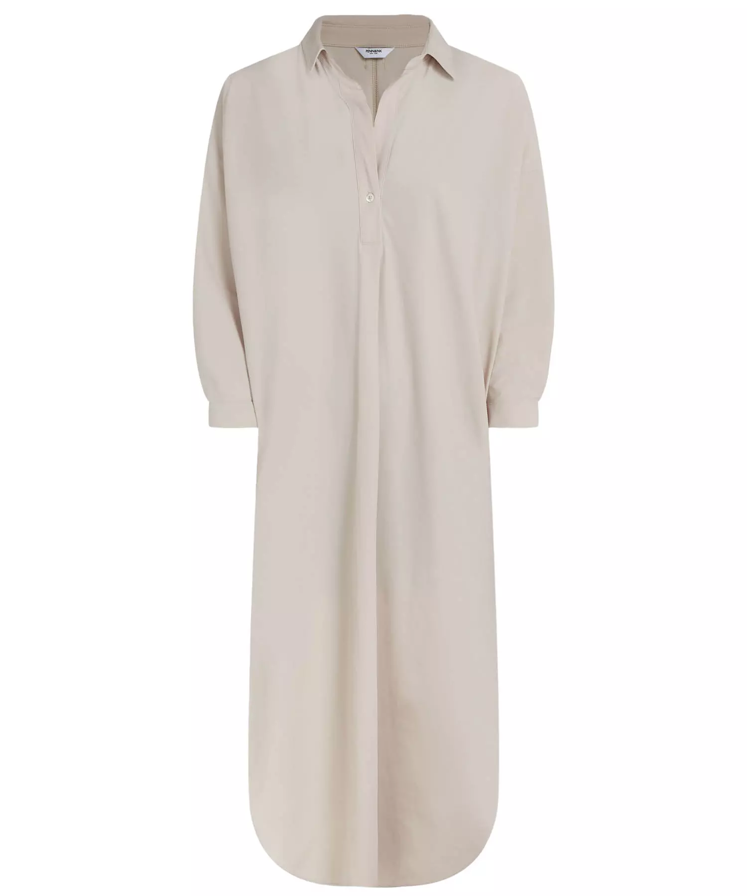 Penn and Ink Hemdblusen Kleid in beige