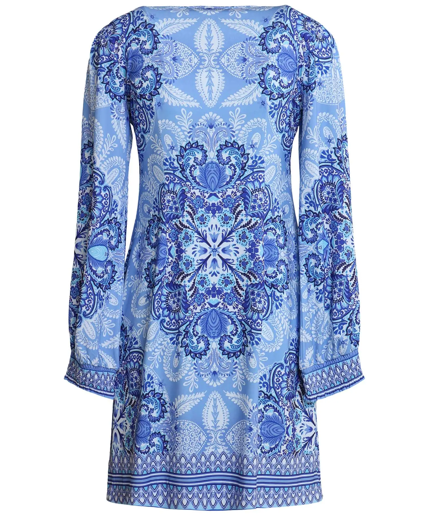 Kleid AARYA – Hale Bob | Grafischer Druck in Blautönen