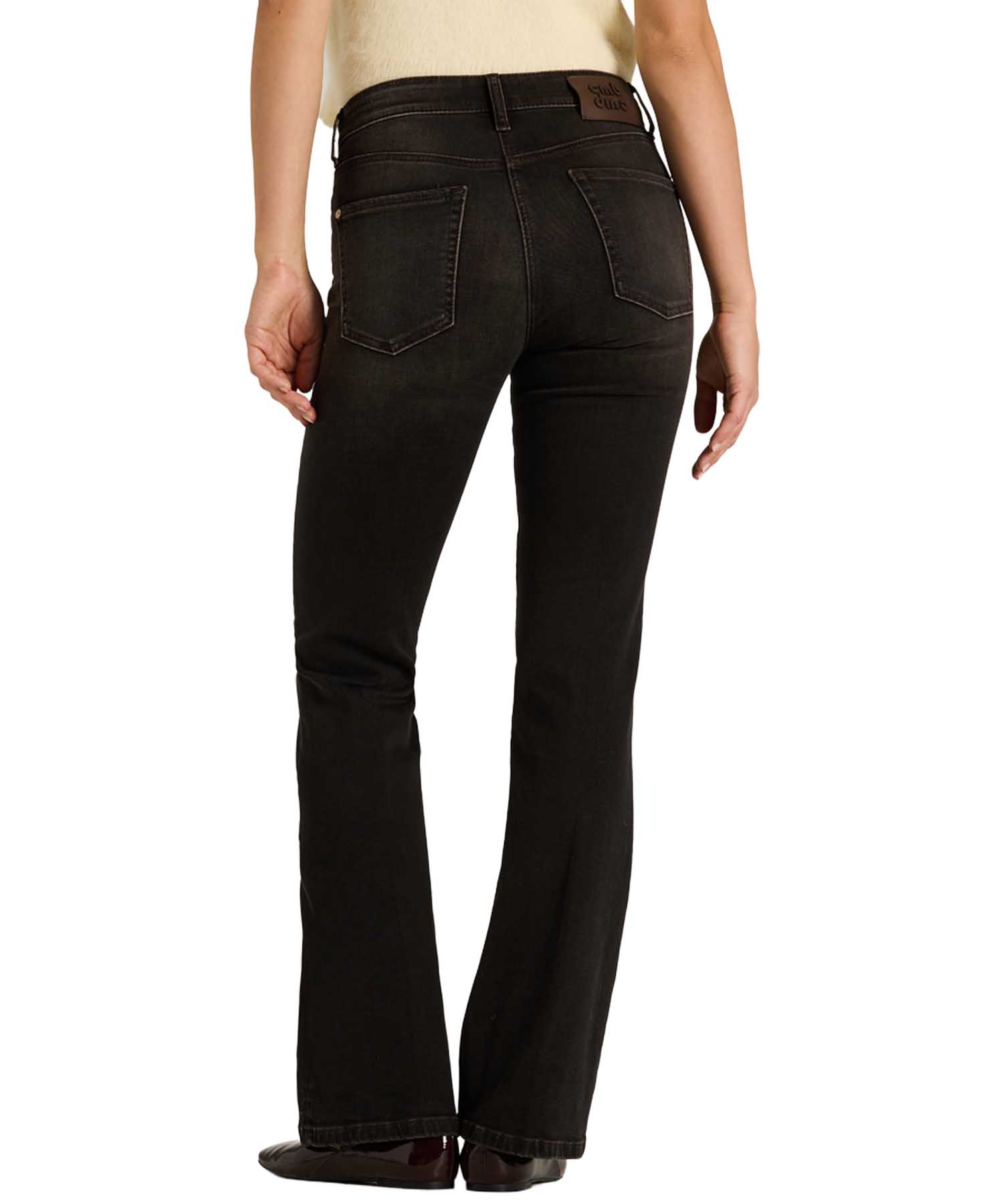 Cambio Jeans Paris Flared in Dunkelbraun Used | Modehaus Wörmann