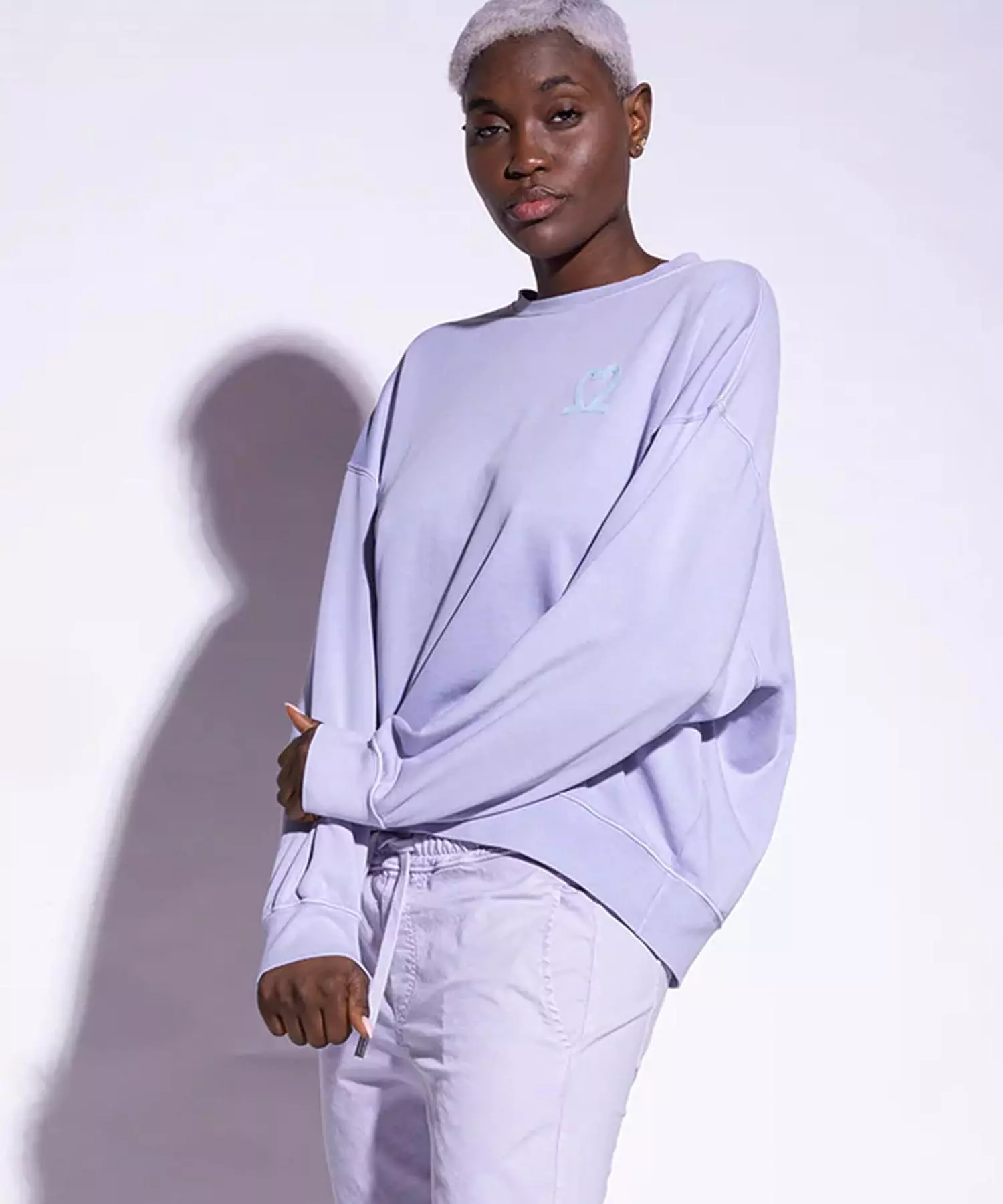 You Too Sweatshirt Tessa aus Baumwolle in lavendel