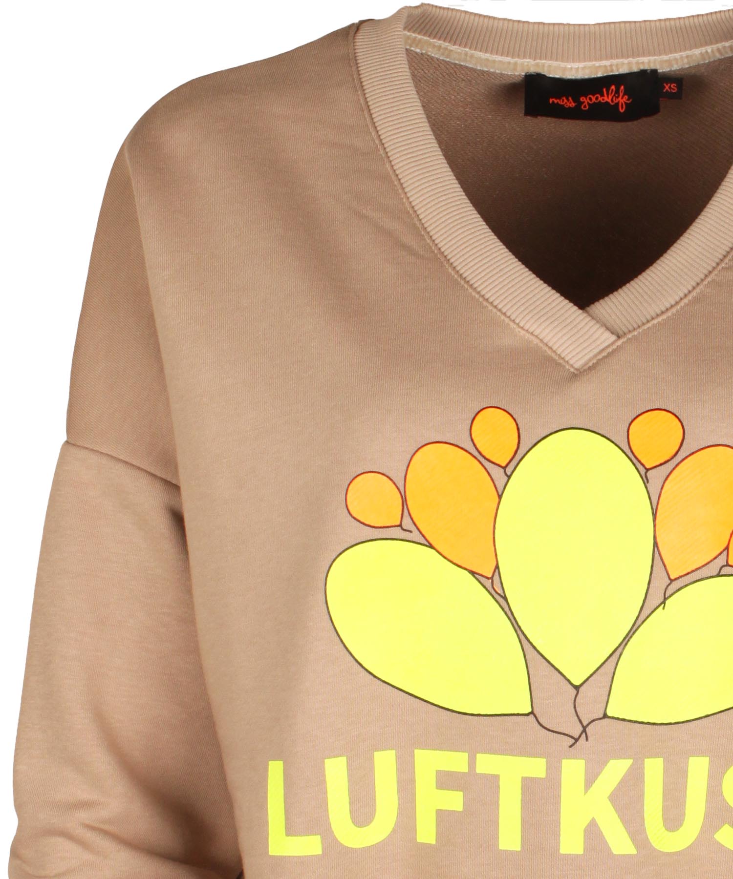 Sweatshirt Luftkuss mit V-Ausschnitt von Miss Goodlife