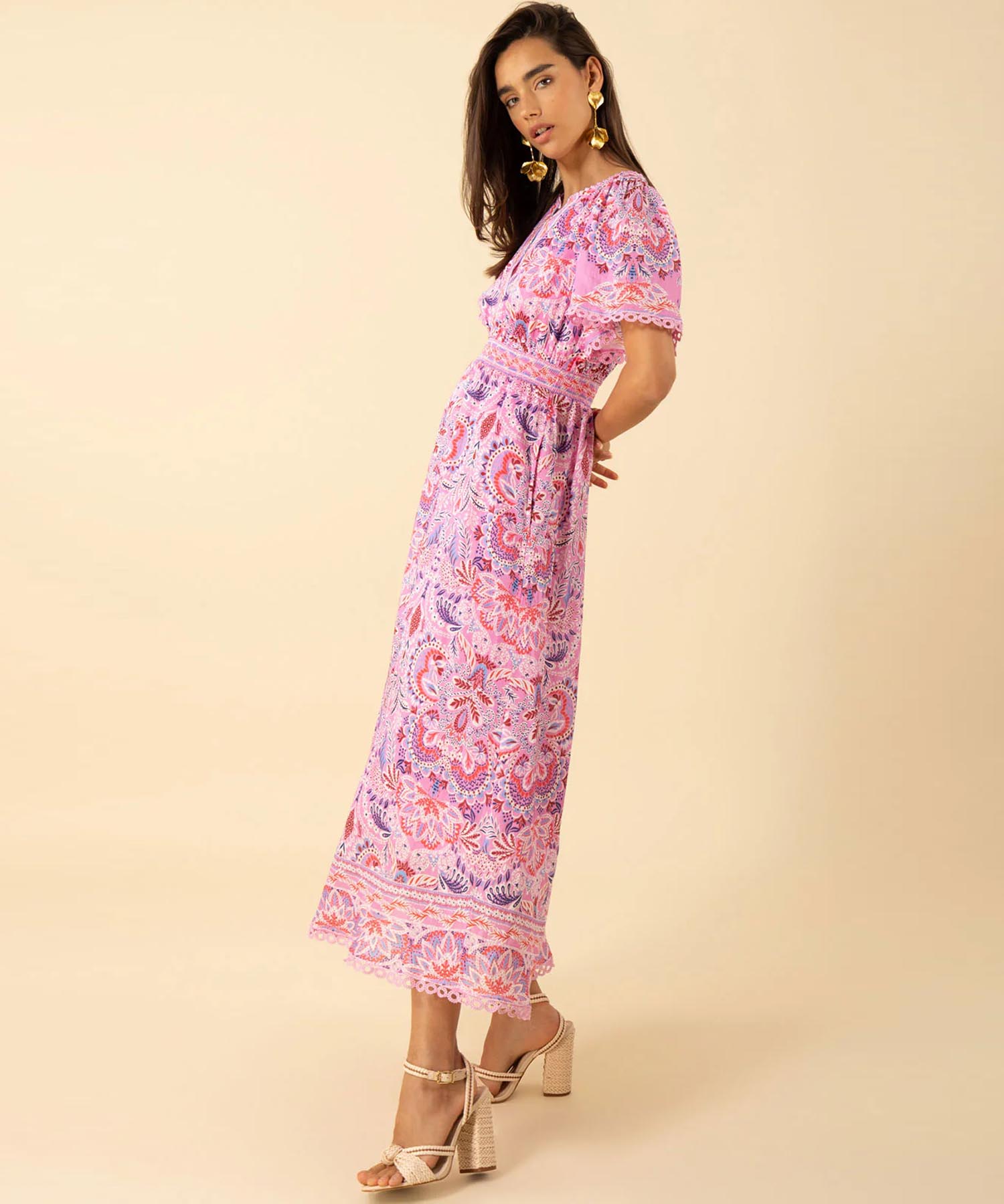 Hale Bob langes Kleid aus Leinen
