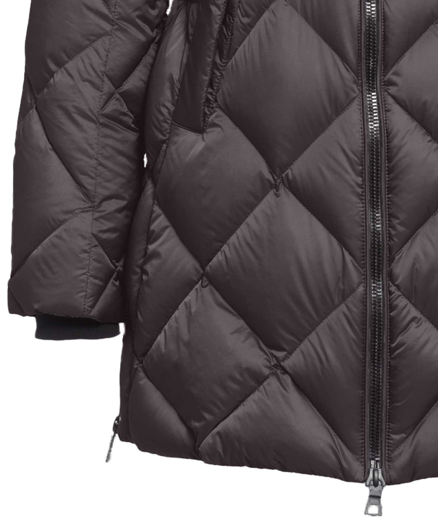 Creenstone Daunen Jacke Hannah in dunkelbraun