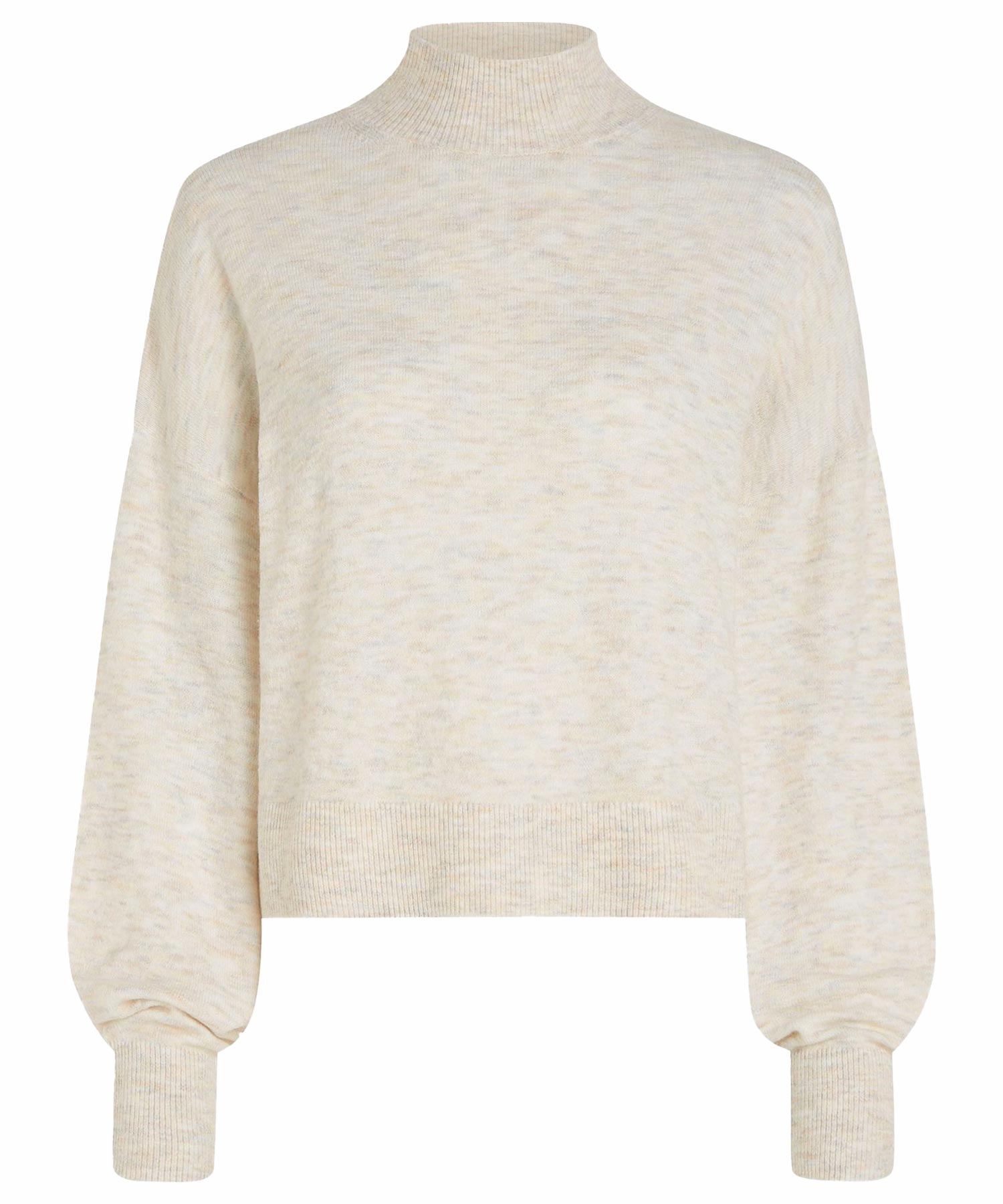 Penn and Ink kurzer und lässiger Pullover mit Stehkragen