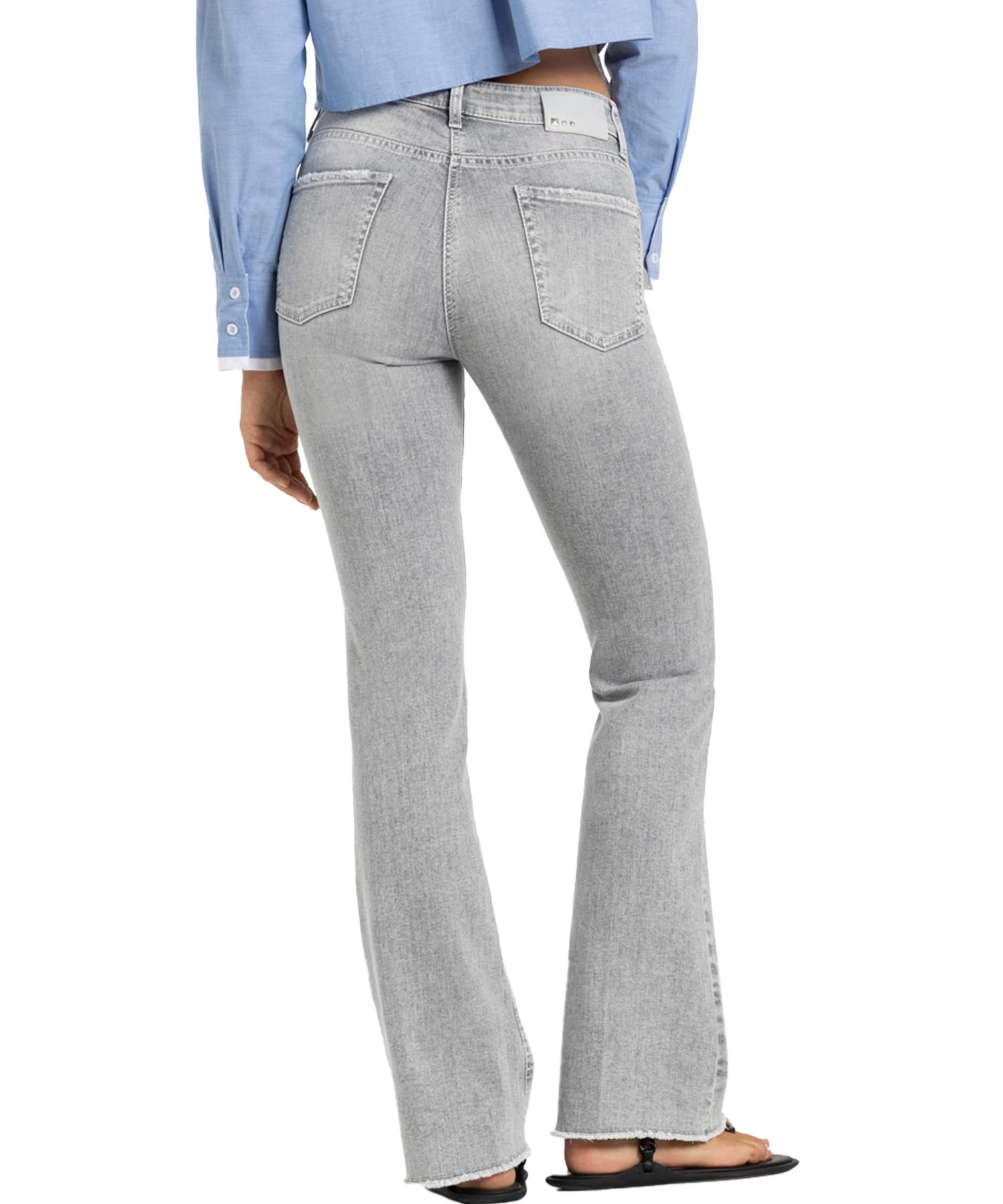 Cambio ausgestellte Jeans Paris flared in grau