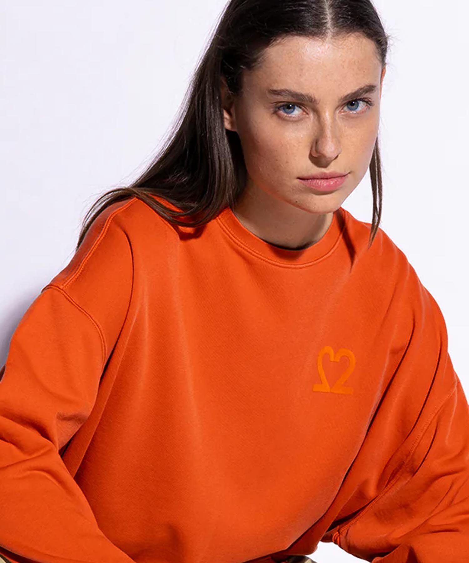 You Too Sweatshirt Tessa aus Baumwolle in orange