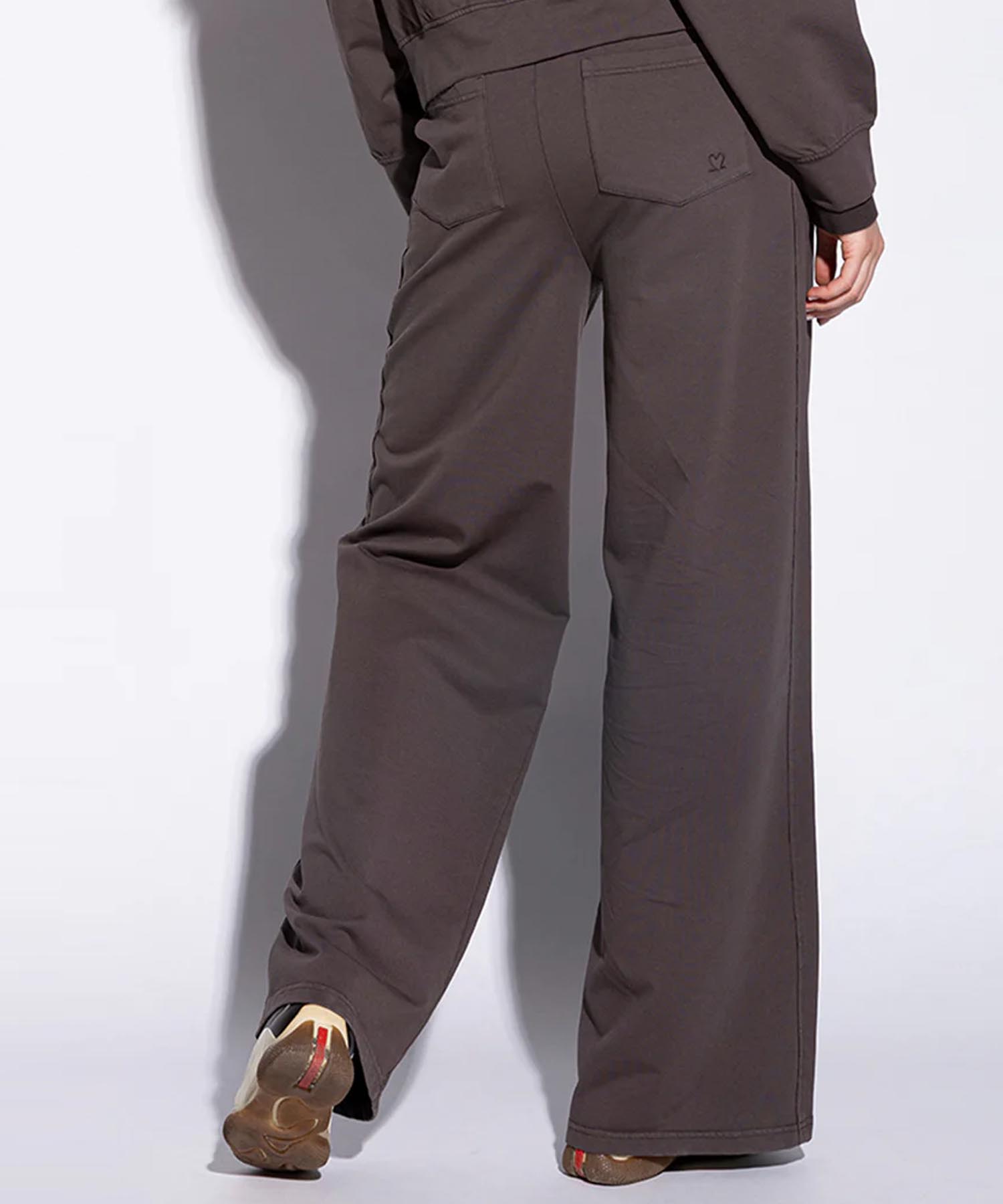 Hose Kim aus Jersey in braun