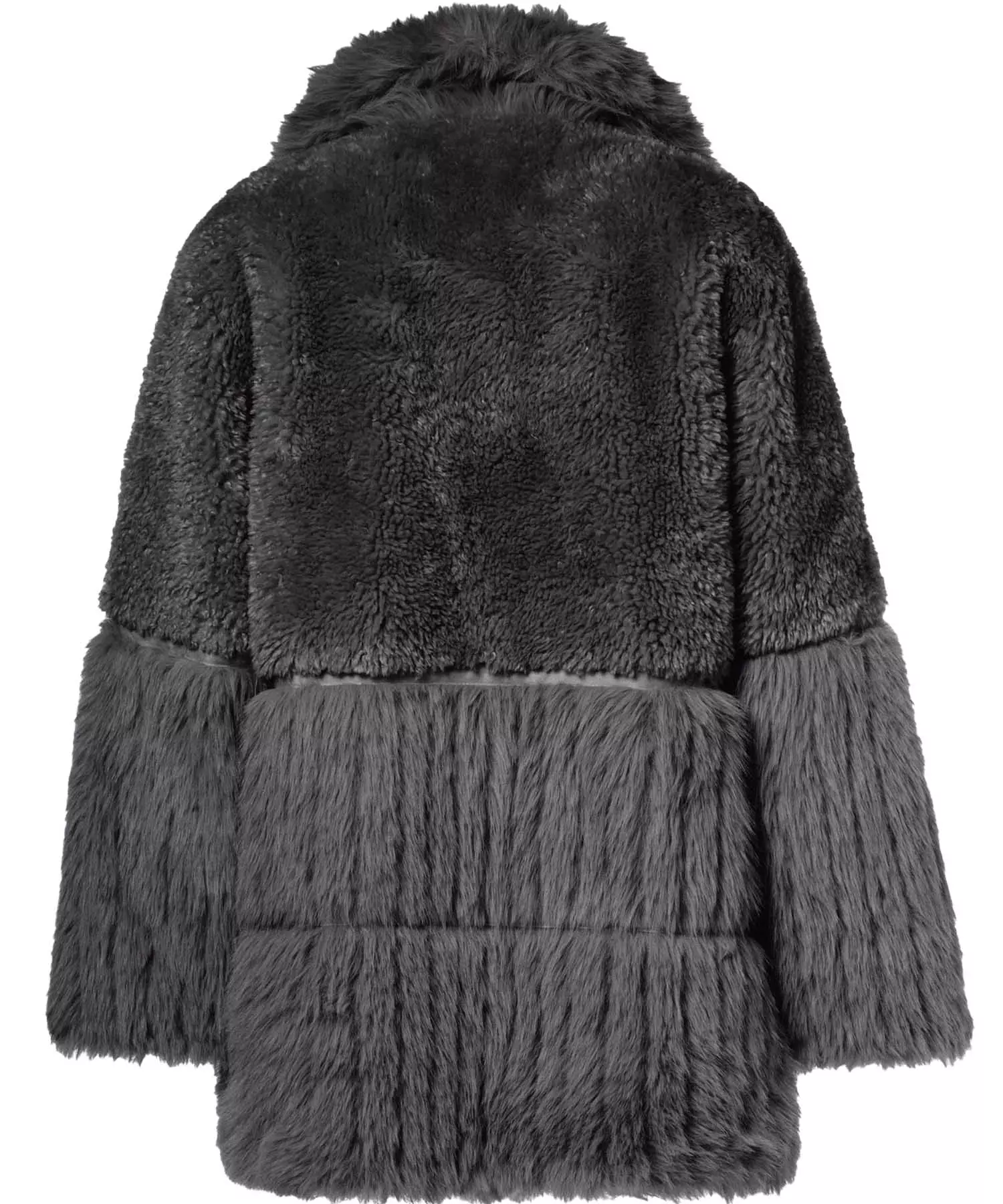 Beaumont kuschelige Jacke aus Webpelz in grafit