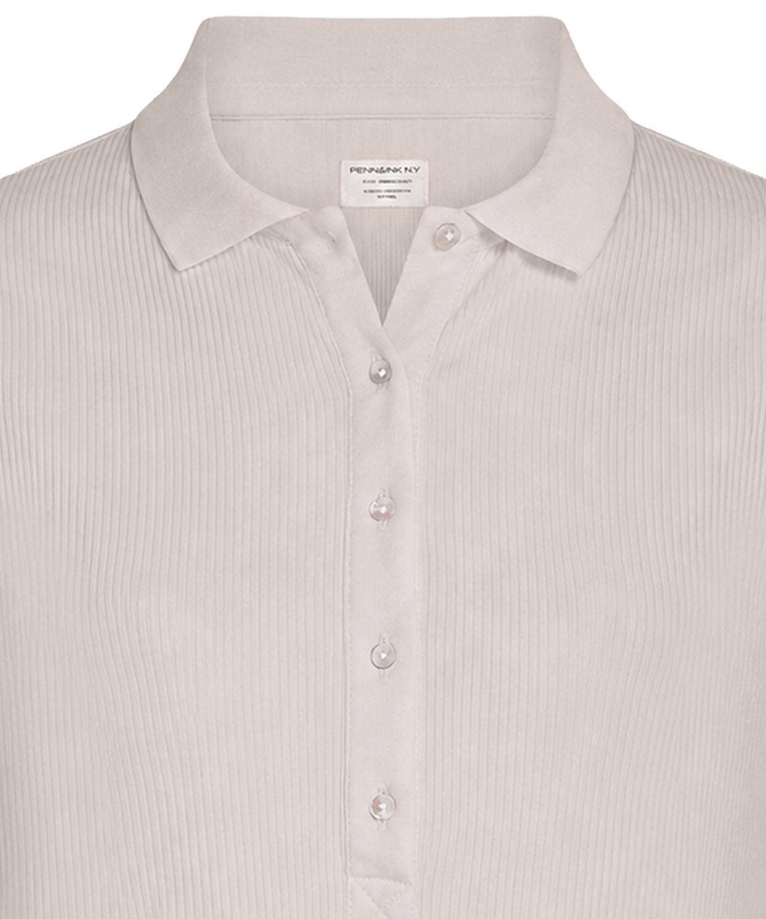 Penn & Ink Poloshirt in chalk – Modernes Basic mit Komfort