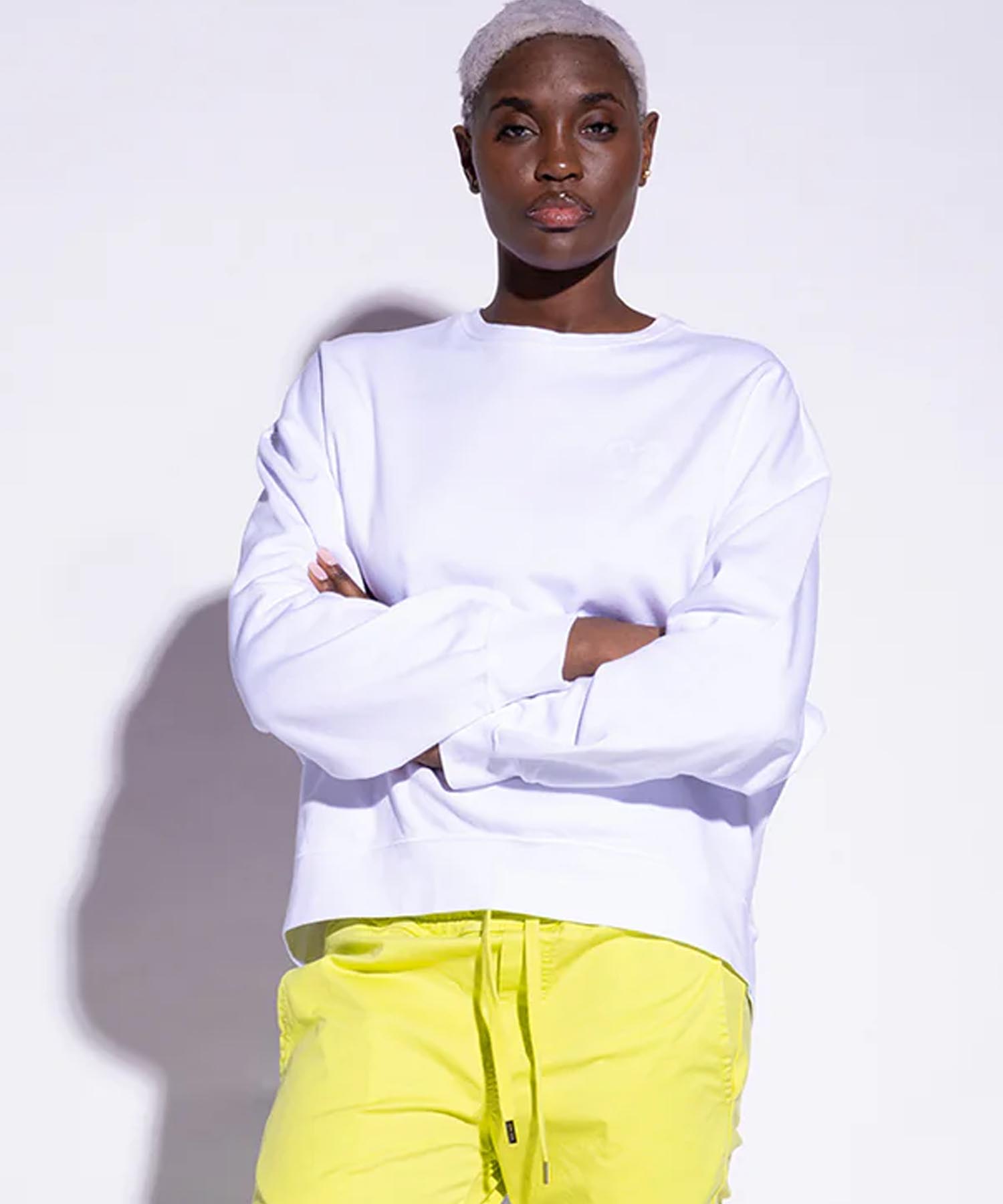 You Too Sweatshirt Tessa aus Baumwolle in weiss