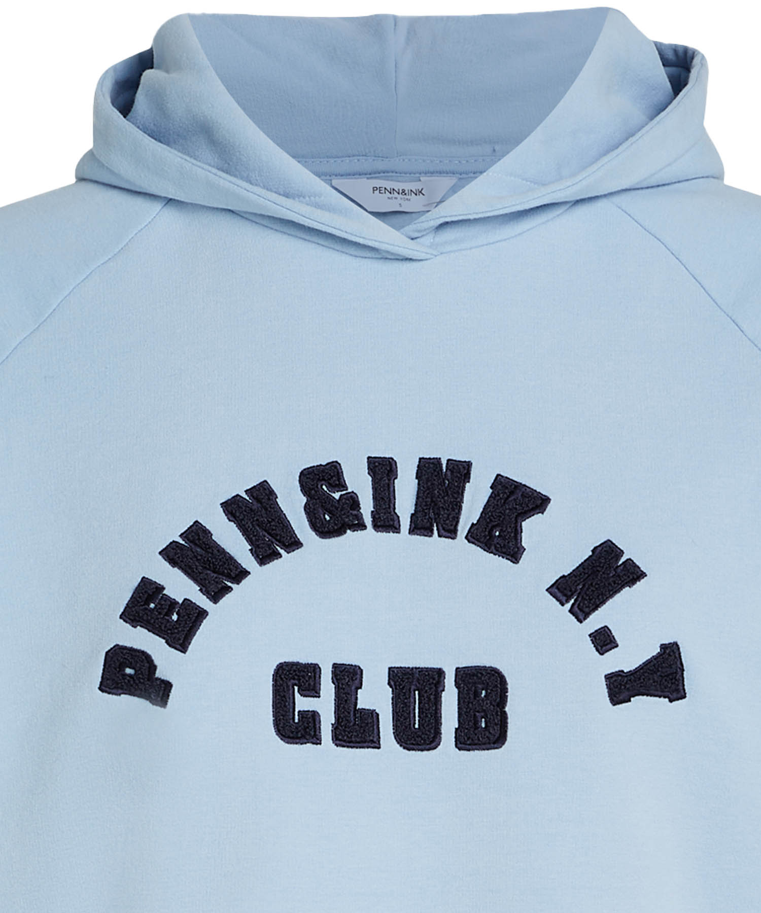 Penn and Ink Hoodie in hellblau