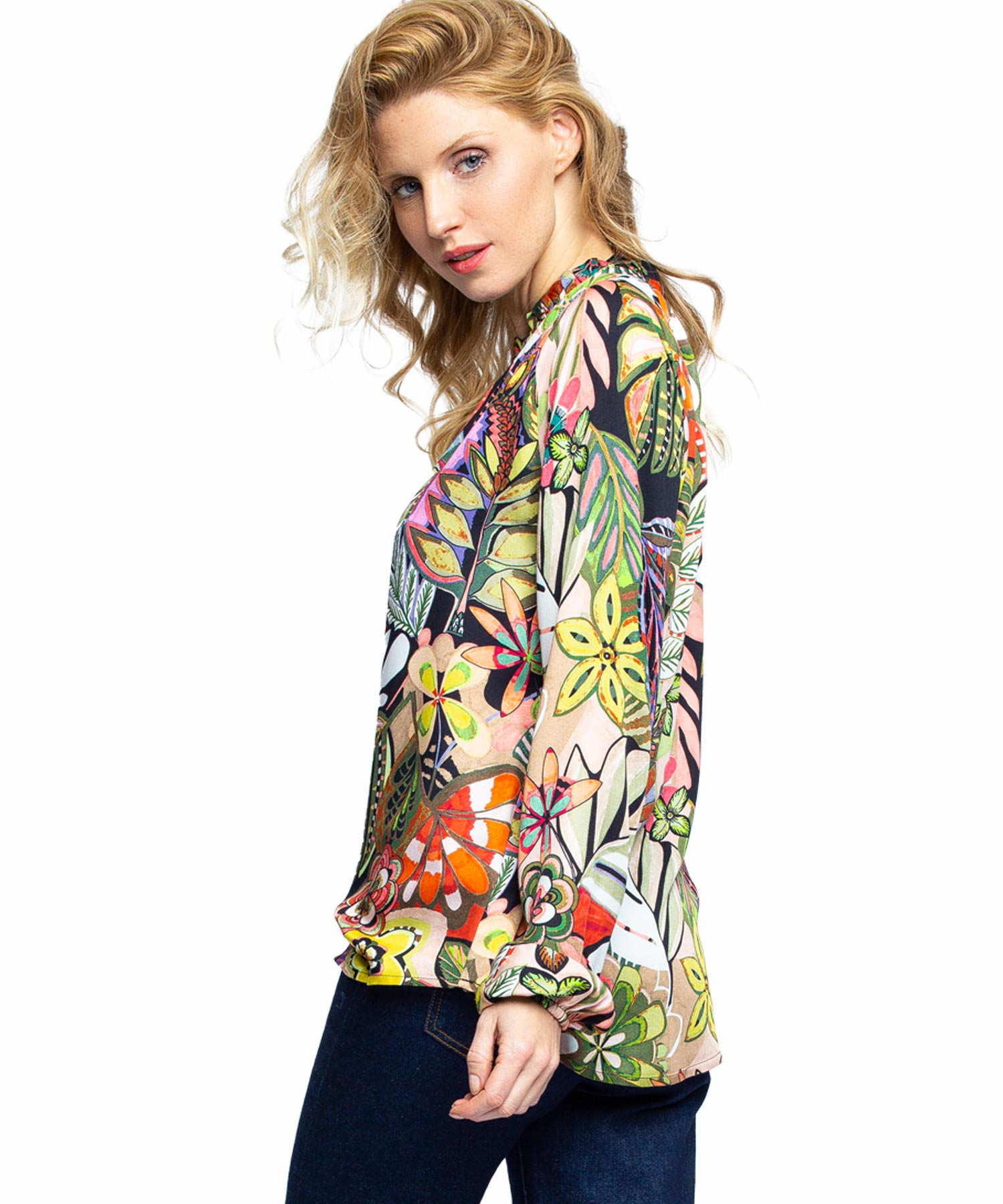 Emily van den Bergh  Bluse im Flower Print